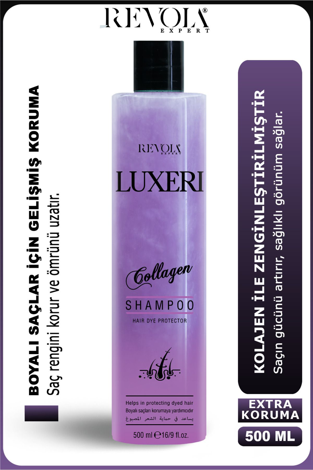 Luxeri Kolajen Şampuan - Boyalı Saçlar için Renk Koruma ve Güçlen