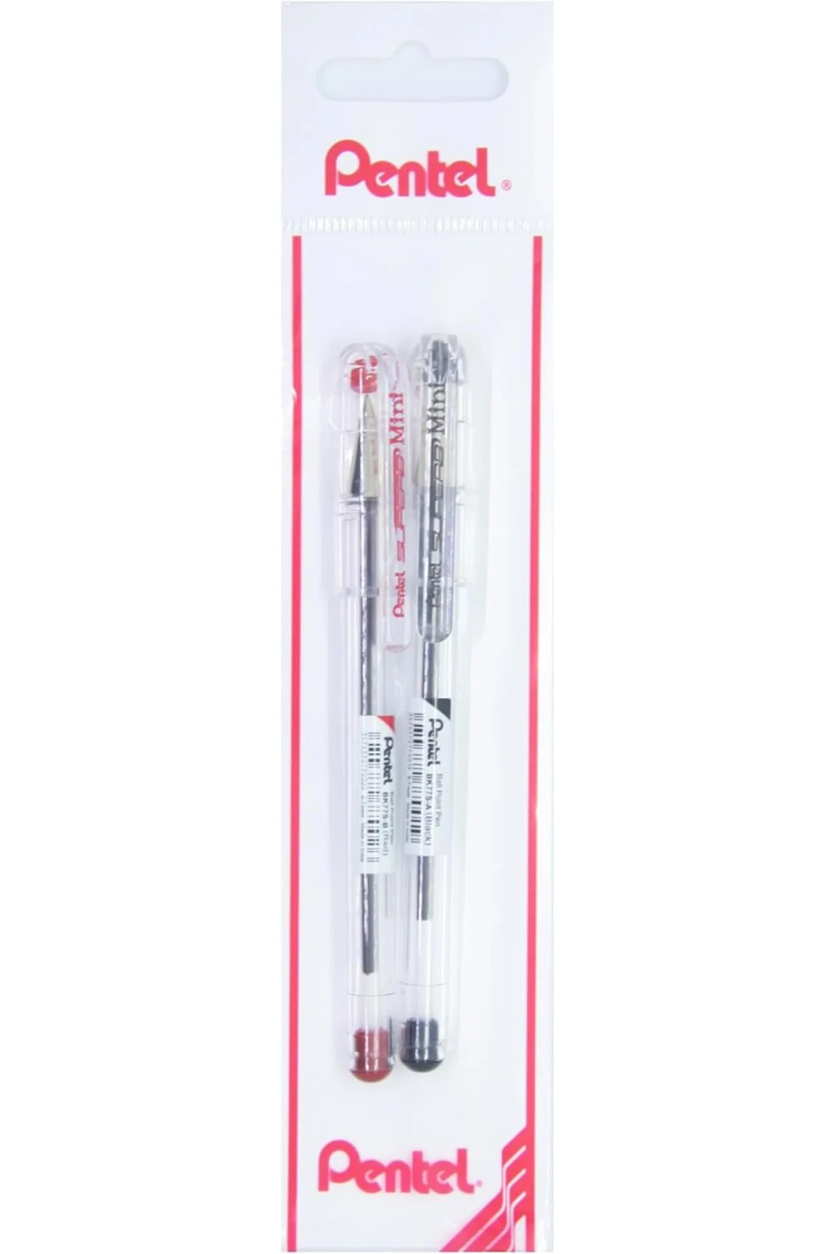 LuxShoping 0.7 mm Yağ Bazlı Roller Kalem SİYAH-KIRMIZI 1142128