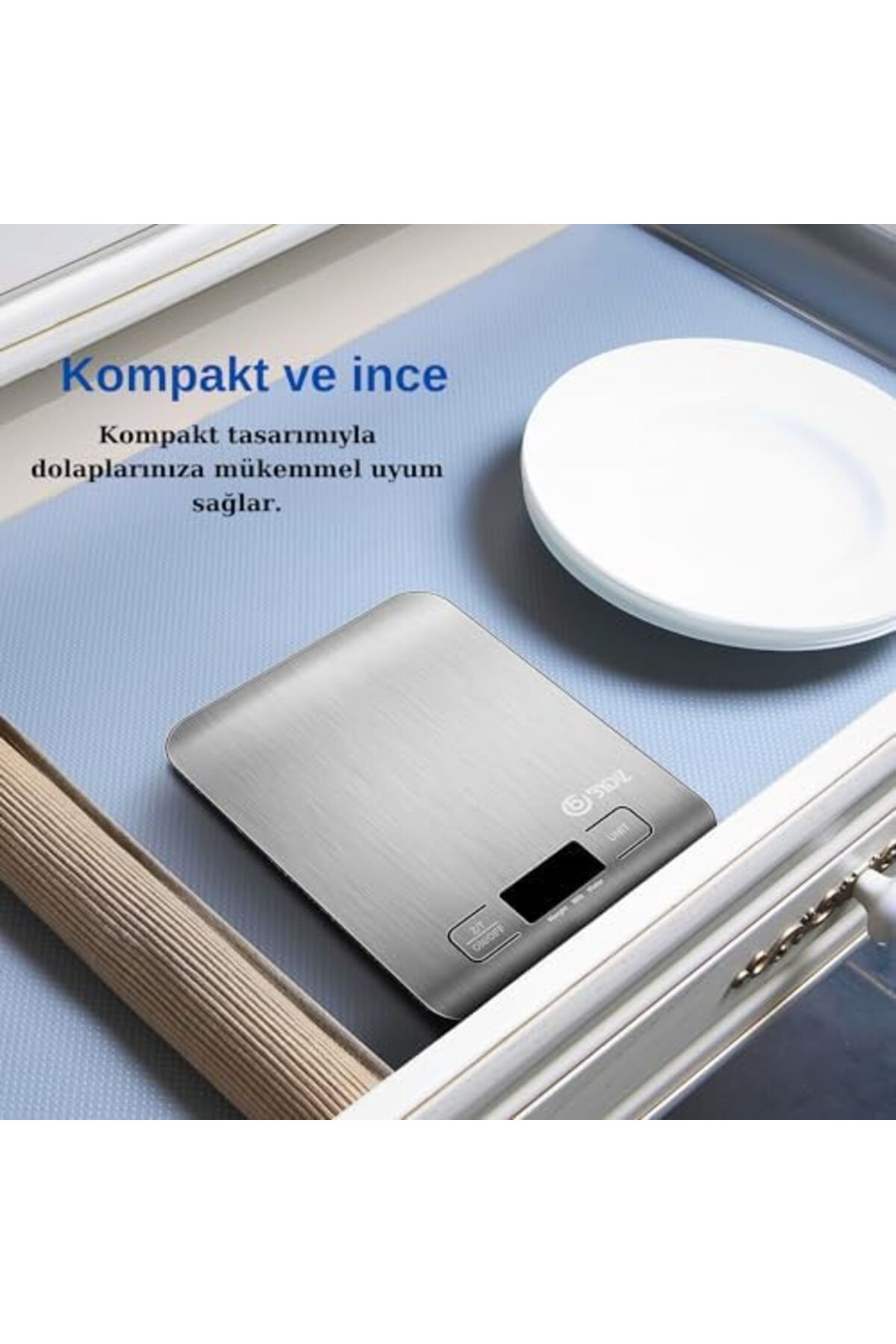 LuxShoping 10 Kg Kapasiteli Dijital Mutfak Terazisi - Paslanmaz Ç