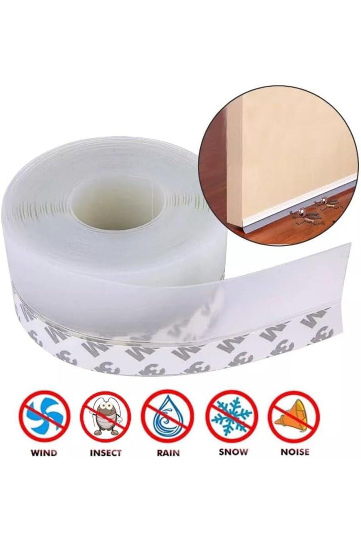 LuxShoping 10 Metre Kapı Ve Pencere Bandı, Kendinden Yapışkanlı,