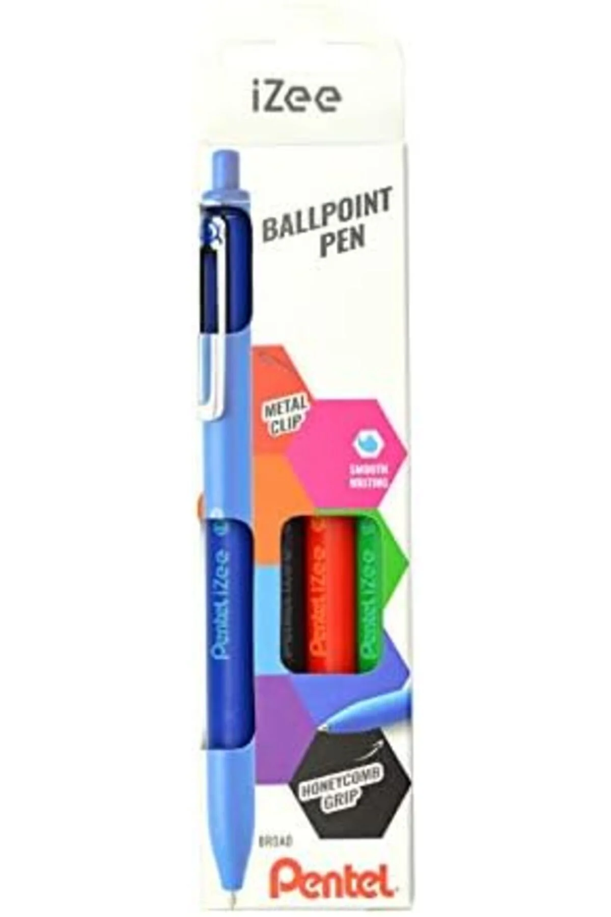 LuxShoping 1.0 mm Yağ Bazlı Mekanizmalı Roller Kalem - iZEE - 4'l