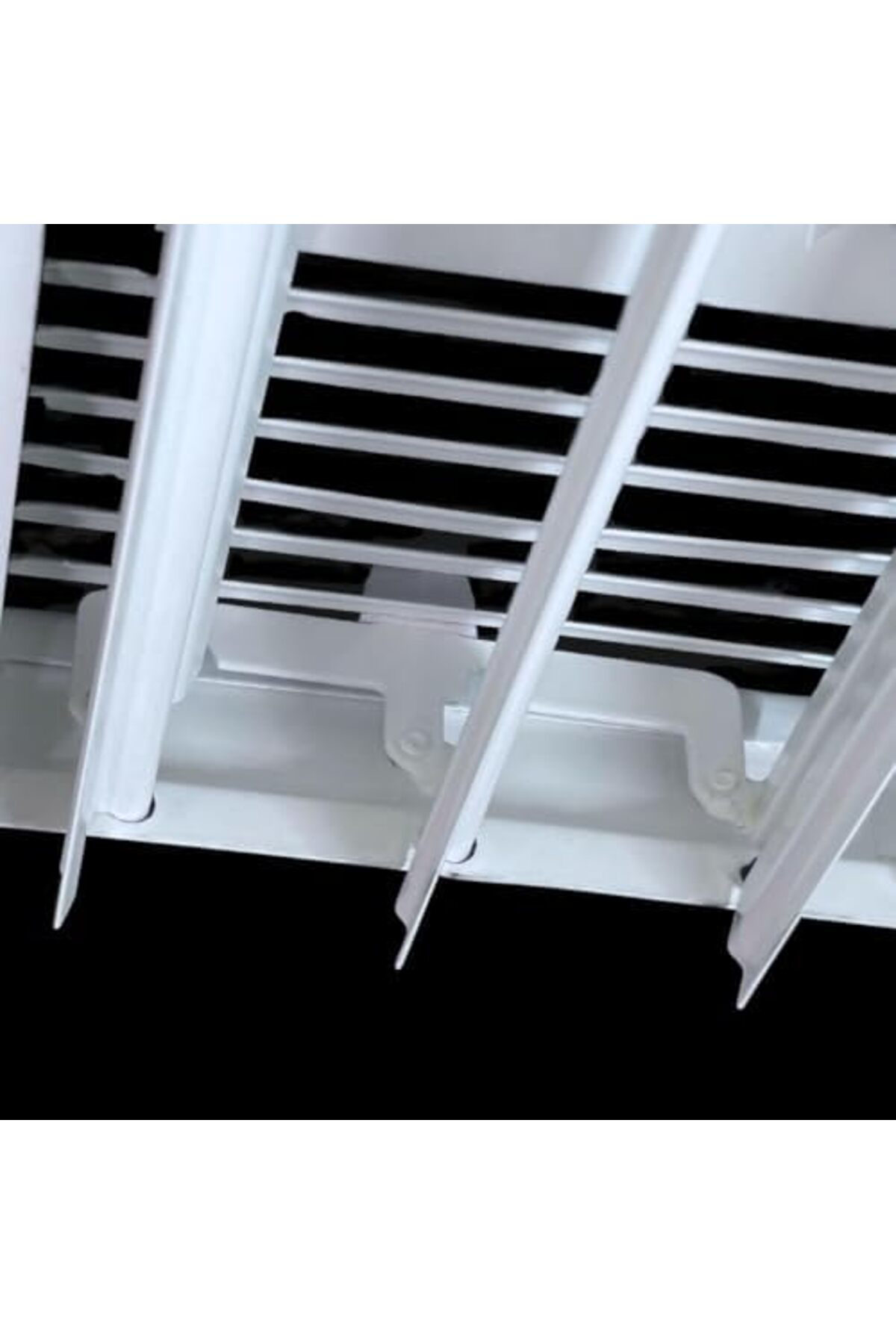 LuxShoping 10" x 4" 2 Yollu Hava Akışı Duvar ve Tavan Kaydı Buzul