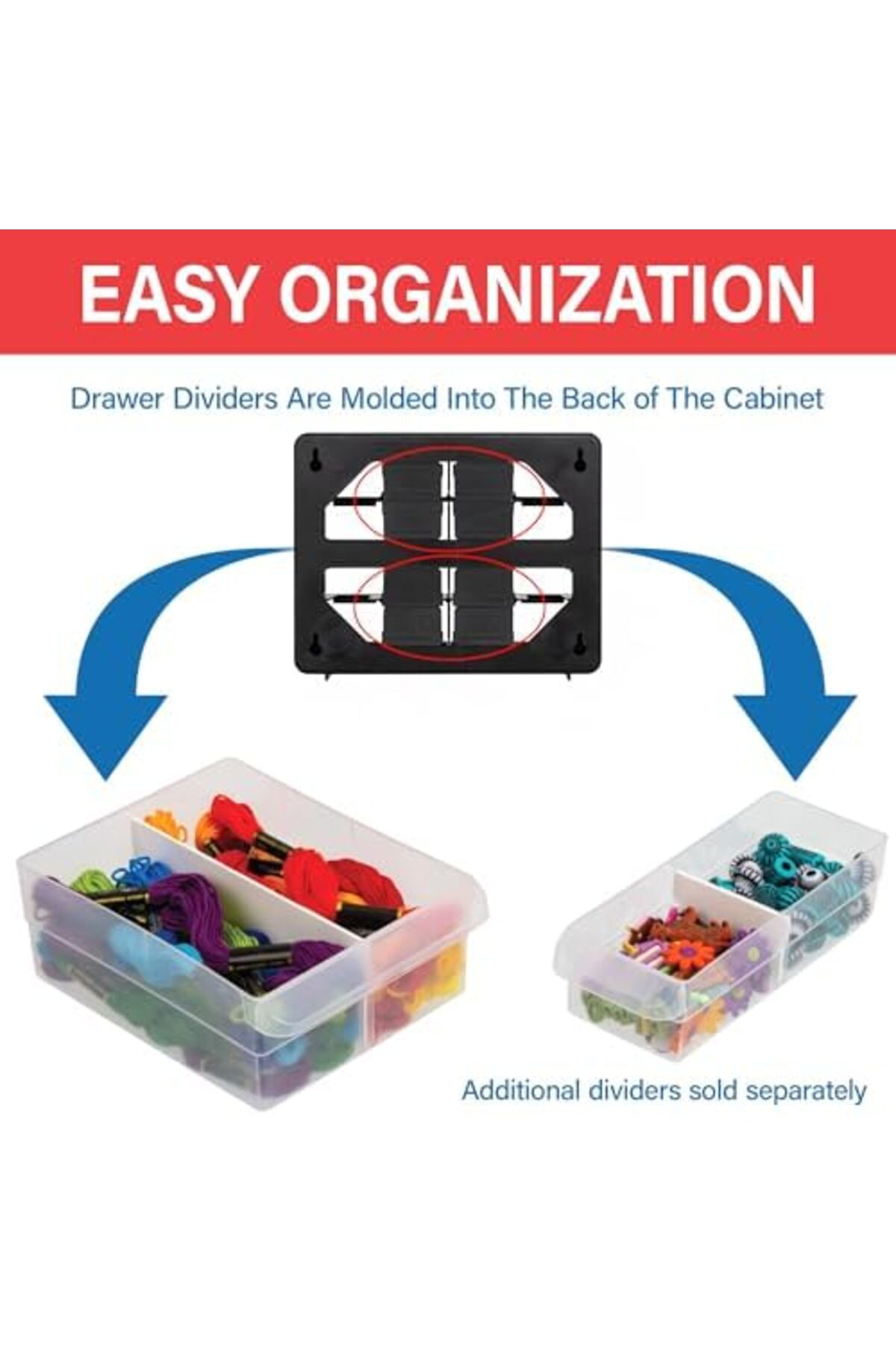 LuxShoping 10116 plastik parçalar saklama donanımı ve el işi dola