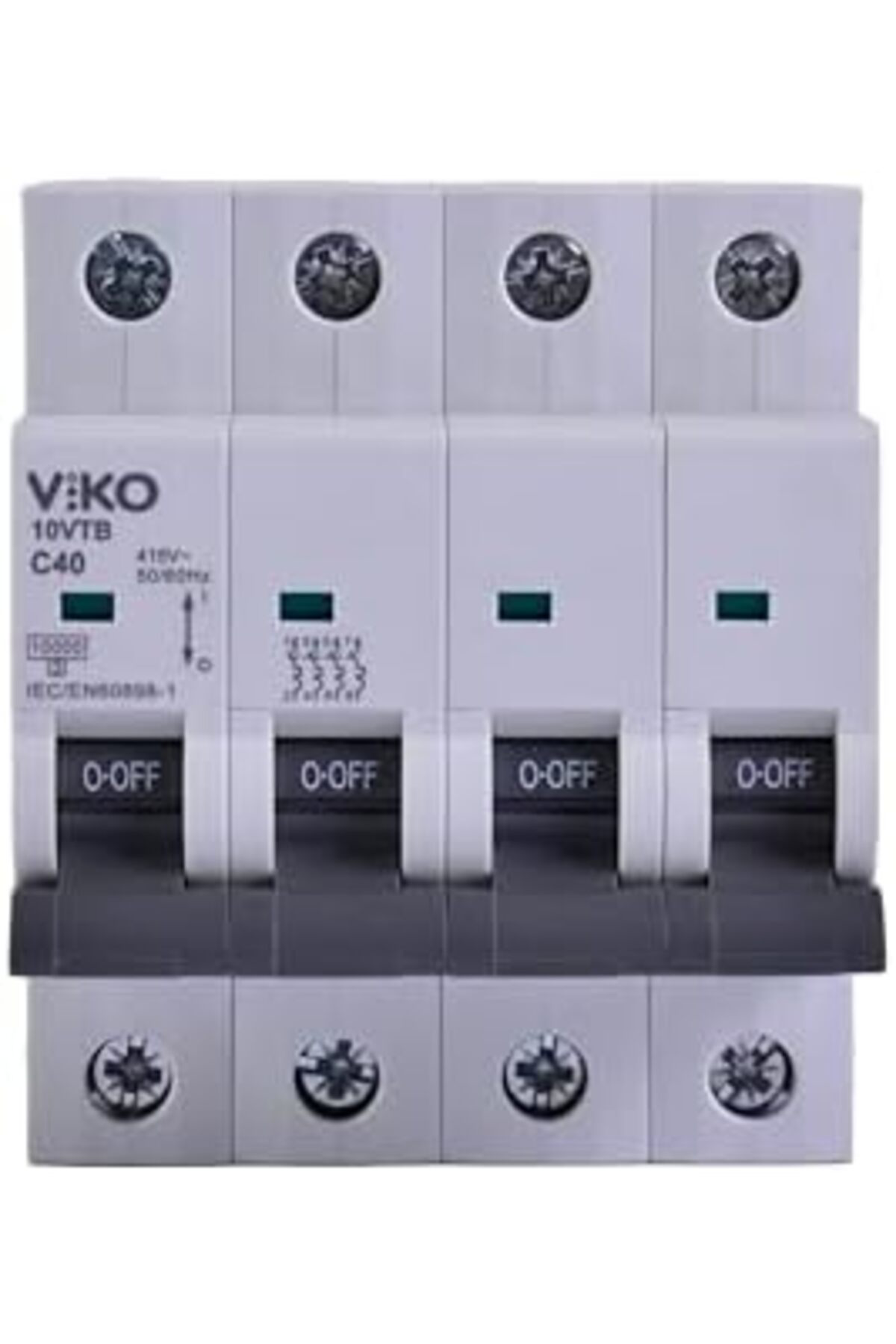 LuxShoping 10VTB-4C40 Otomatik Sigorta 10kA C Tipi 4 Kutup 40A 11