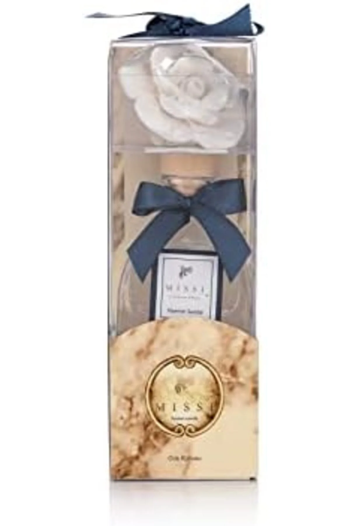 LuxShoping 130 CC LOTUS ŞİŞE YASEMİN SANDAL KOKULU TAŞLI ODA KOKU