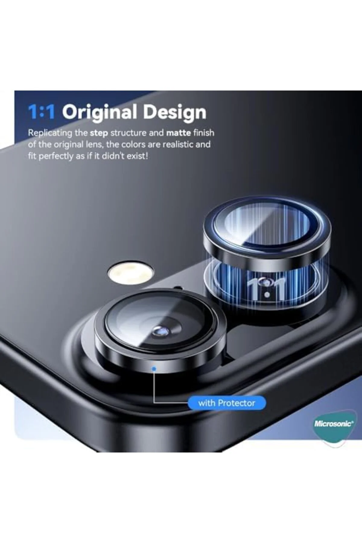 LuxShoping 16 Tekli Kamera Lens Koruma Camı Siyah 1142128