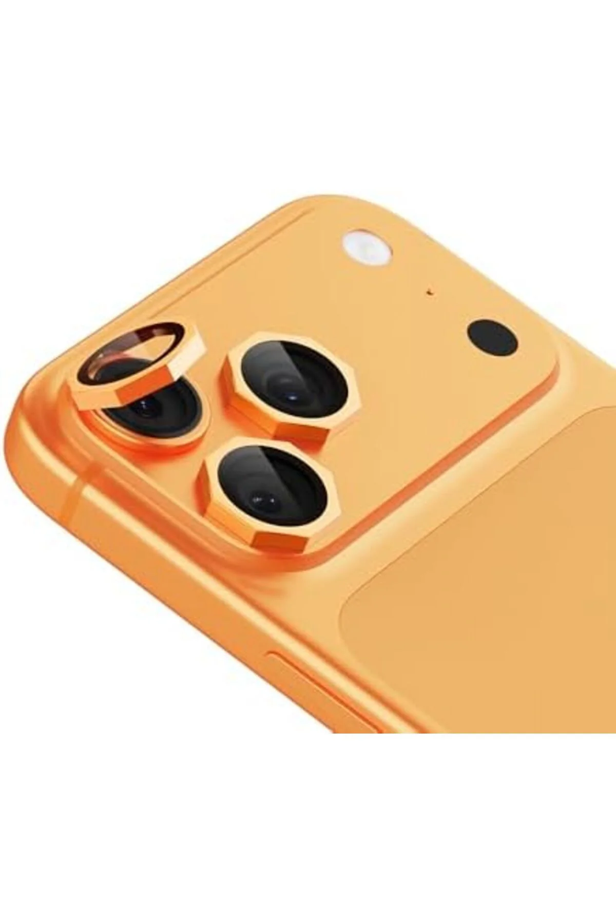 LuxShoping 17 Pro İçin CL-19 Kamera Lens Koruyucu Köşeli Turuncu 