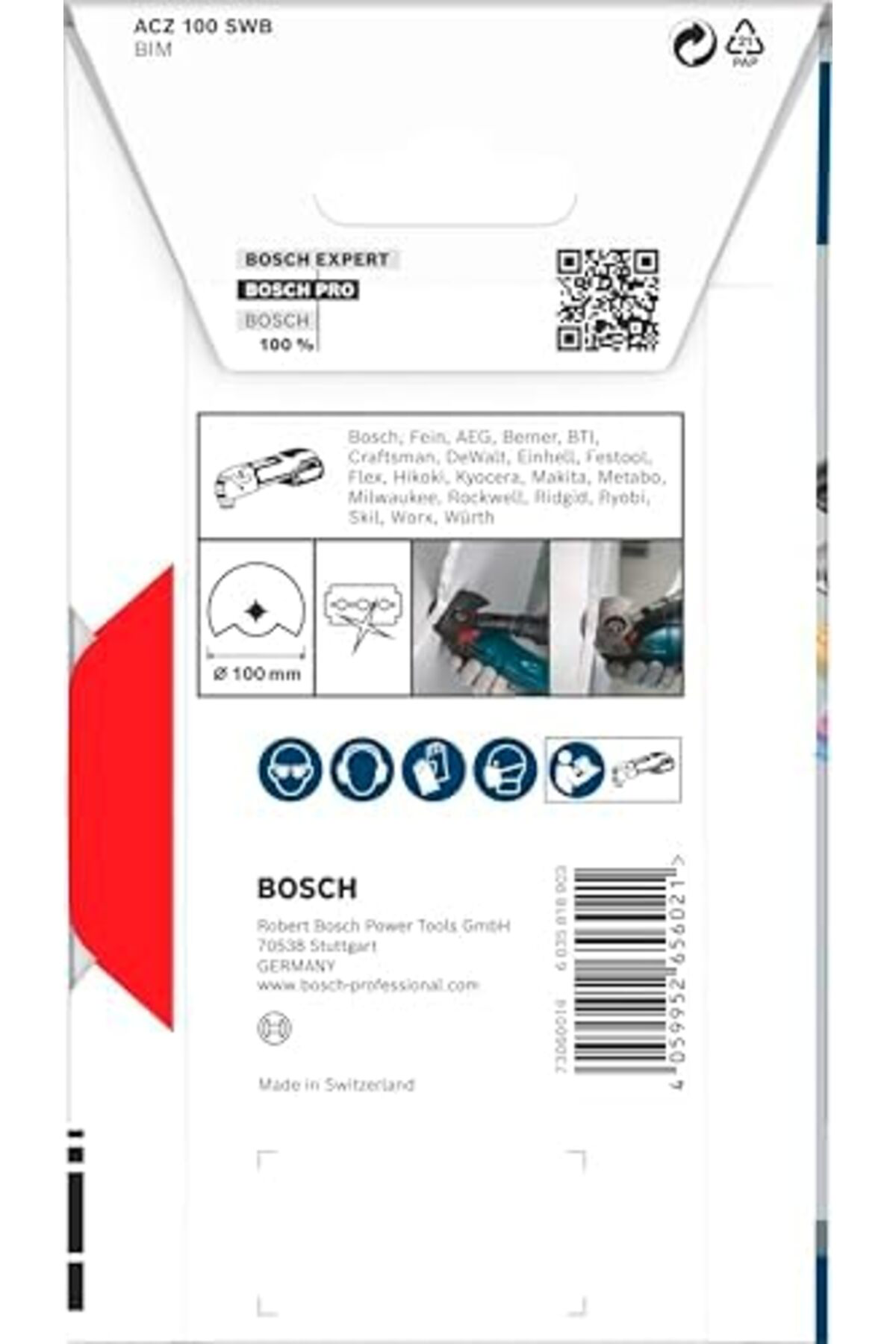 LuxShoping 1x PRO ACZ 100 SWB Starlock Testere Ucu (Çatı keçesi, 