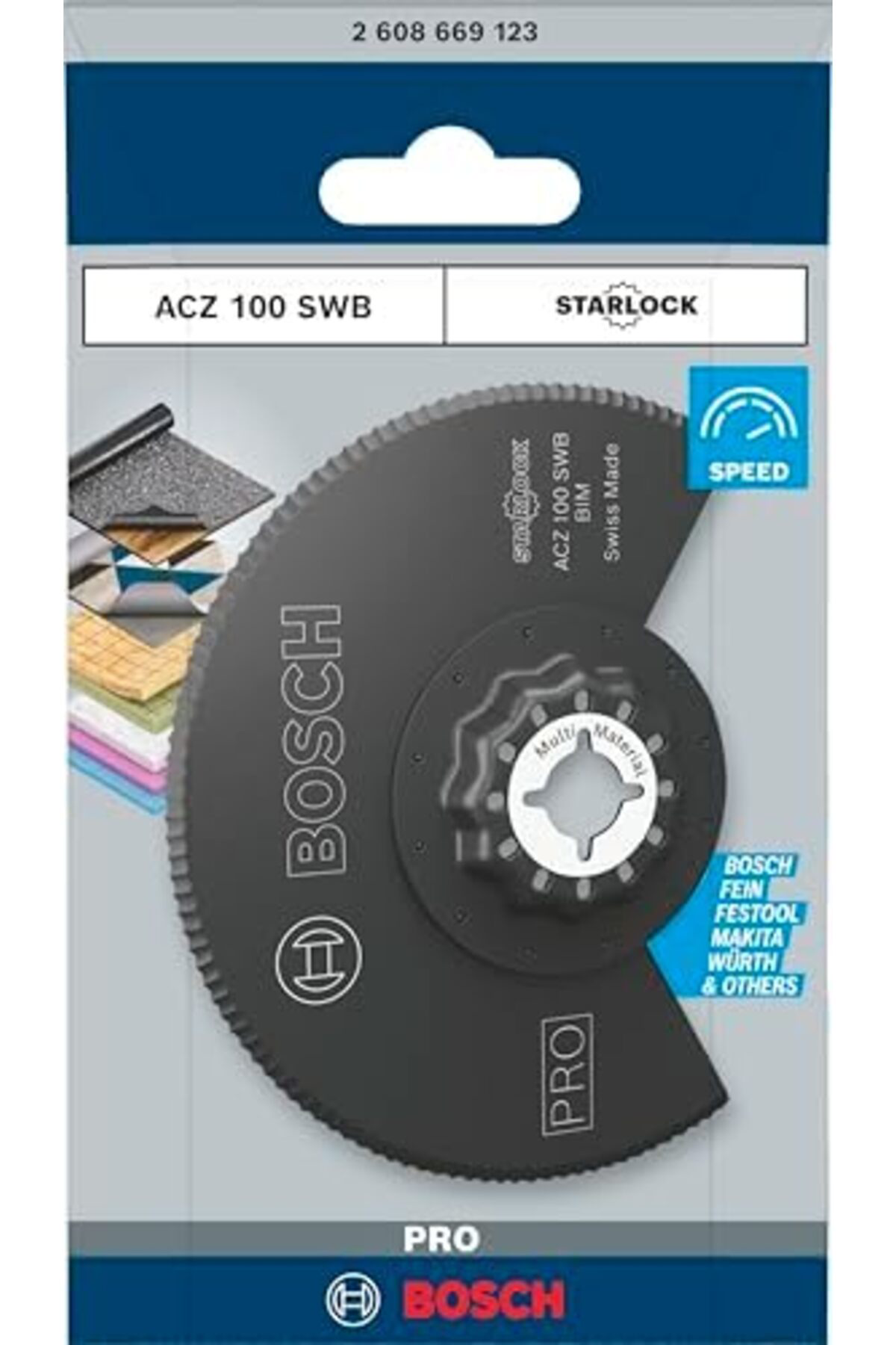 LuxShoping 1x PRO ACZ 100 SWB Starlock Testere Ucu (Çatı keçesi, 