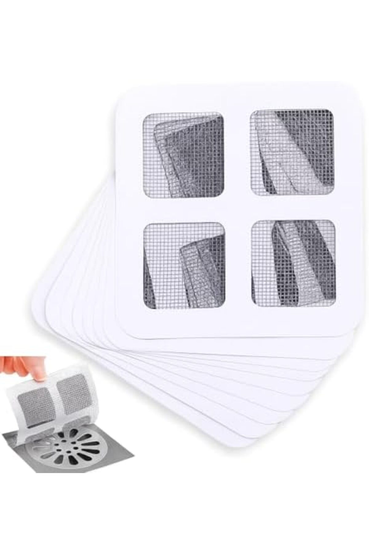 LuxShoping 20 Adet Duş ve Lavabo Gider Süzgeci, Saç Tutucu Akıllı