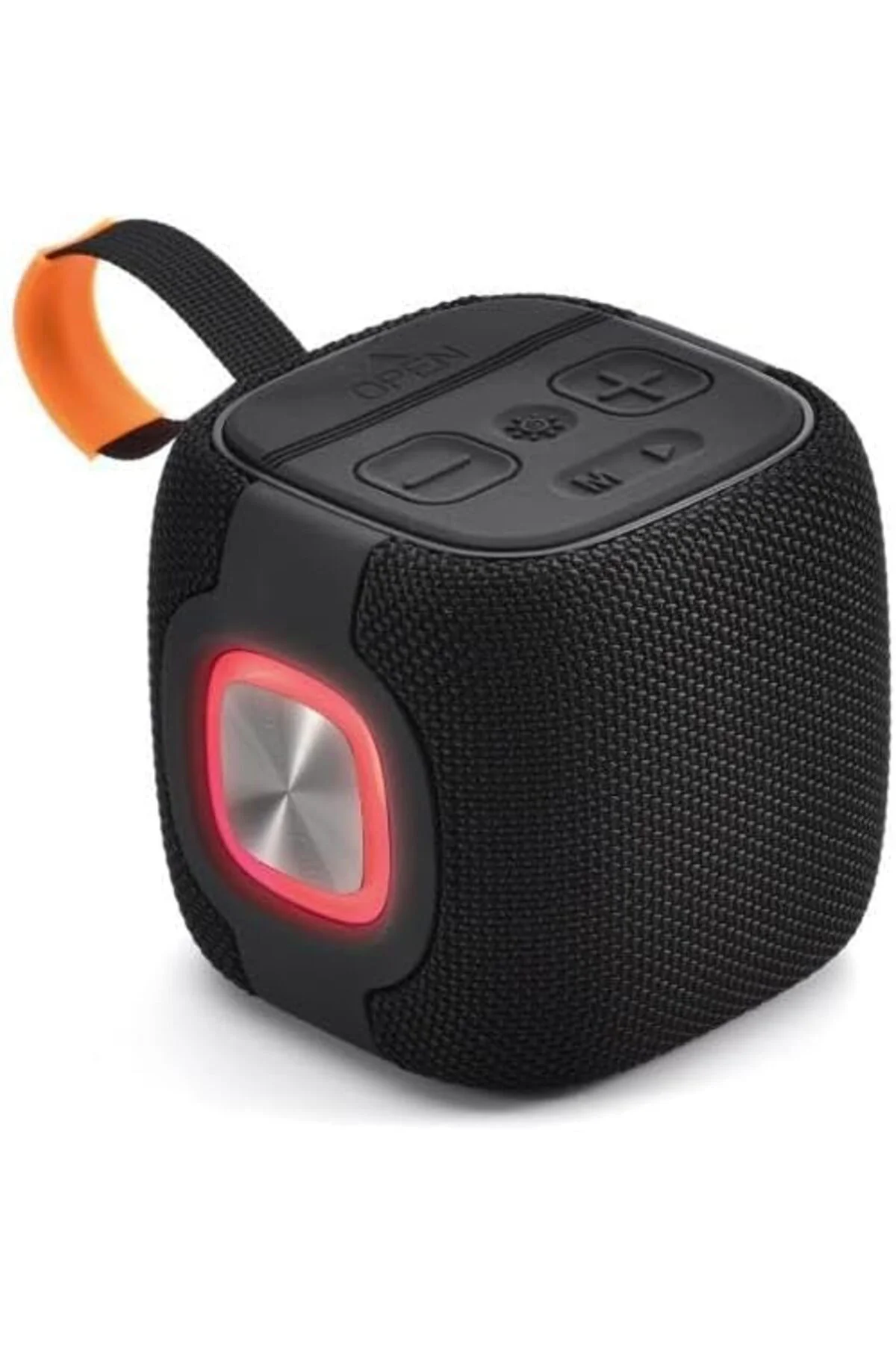 LuxShoping 2400mAH Ledli Taşıma Kancalı Bluetooth Hoparlör Siyah 