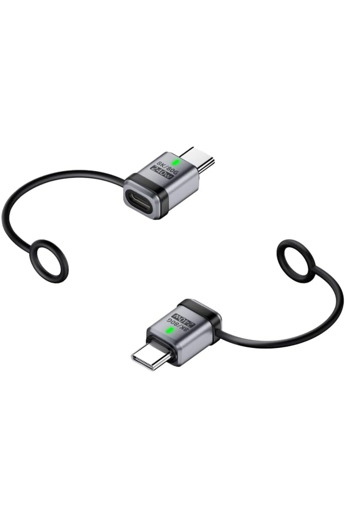 LuxShoping 240W Type-C Adaptör | 16K60Hz Görüntü Desteği, 8K/80Gb