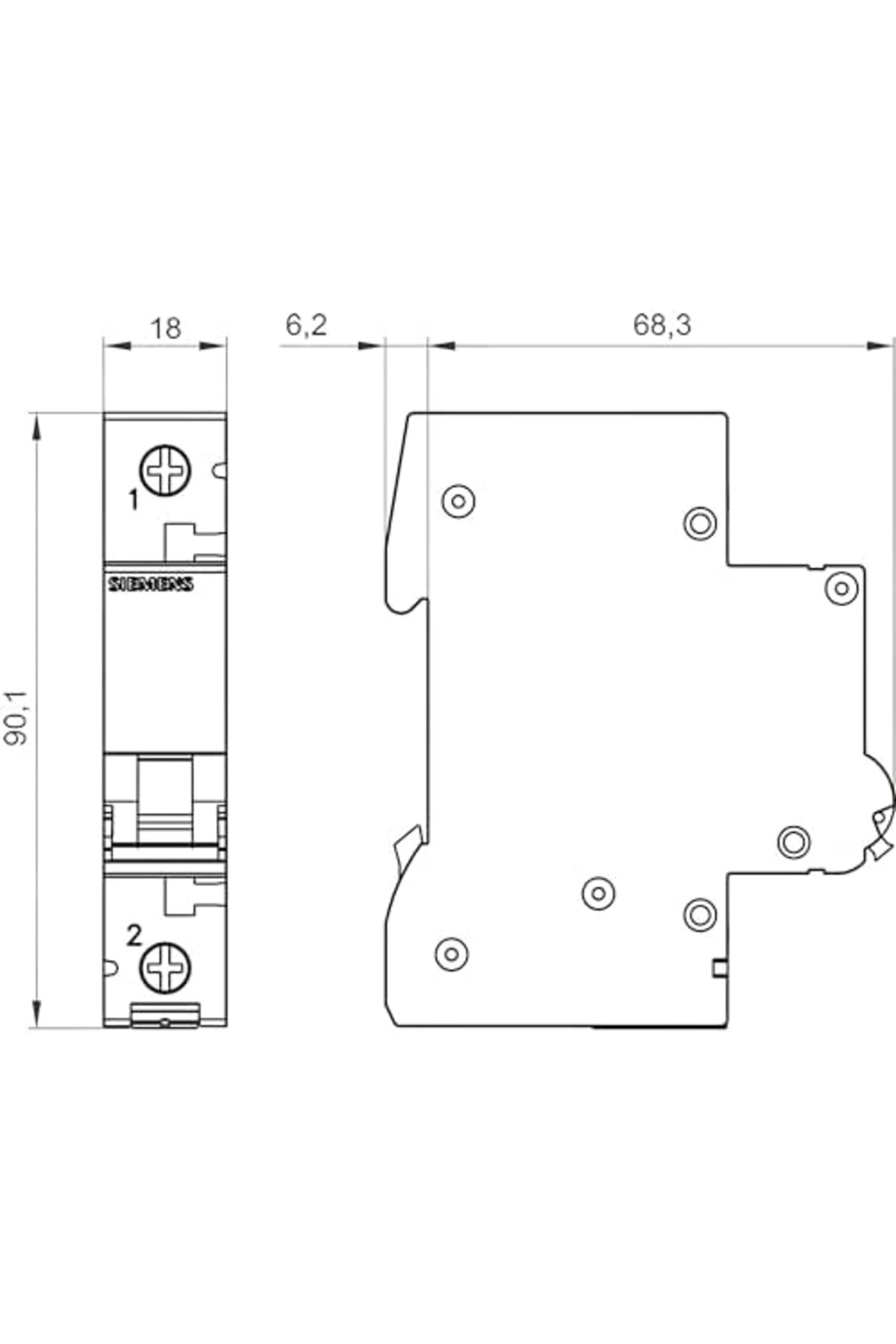 LuxShoping 25A; 1 FAZLI; 5SL ANAHTARLI OTOMATİK SİGORTA; 6kA; B T