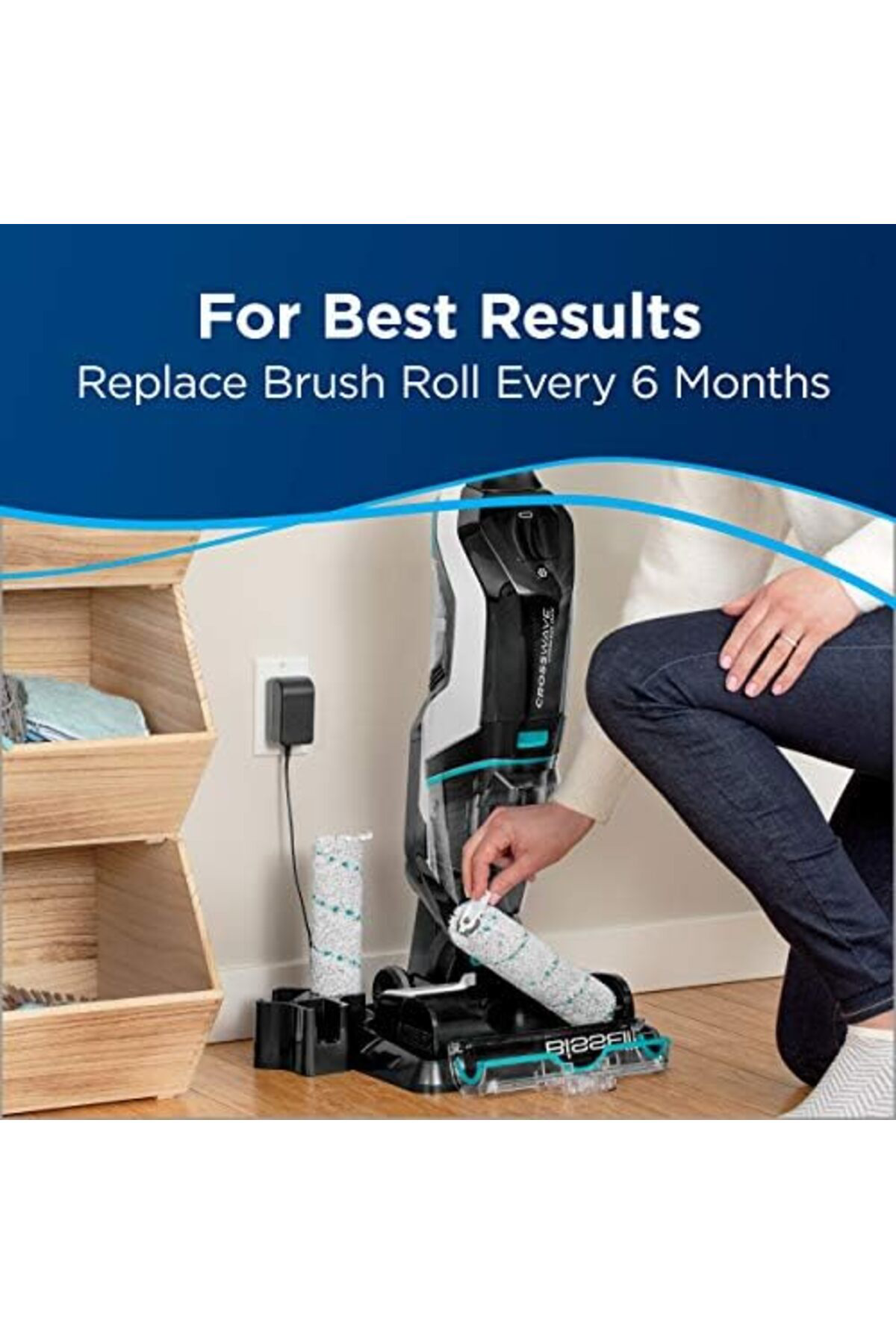 LuxShoping , 2786 Alan Halı Fırçası Rulo-Crosswave Akülü Max, Yen
