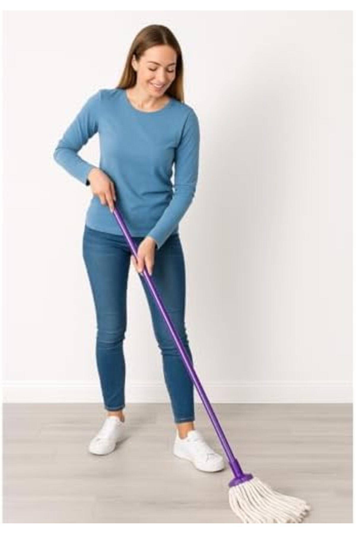 LuxShoping 30 cm Saçaklı Mop – Süper Emiş Gücü, Dayanıklı ve Etki