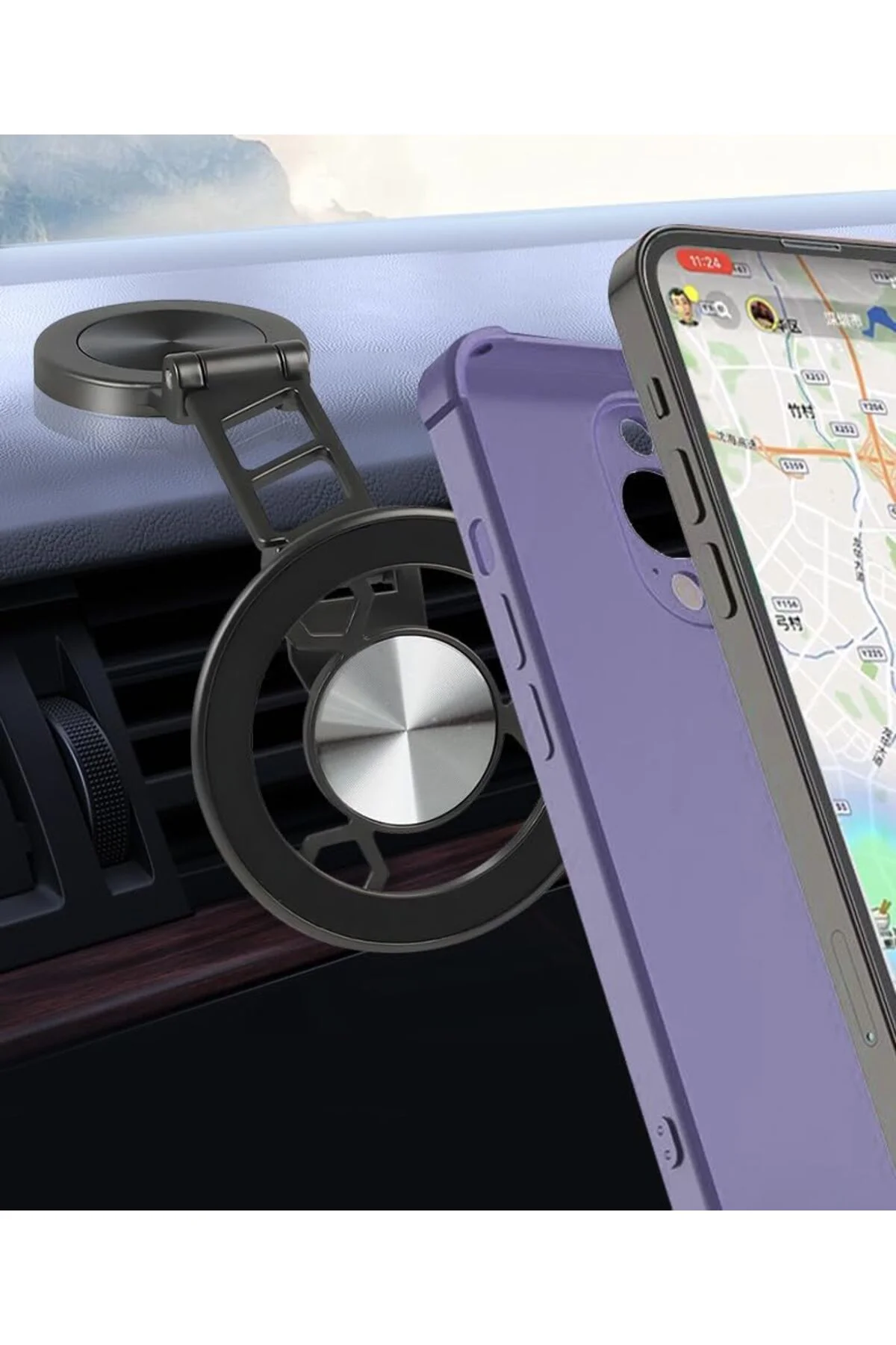 LuxShoping 360° Döner Mıknatıslı Telefon Tutucu | Araç ve Masa Üs