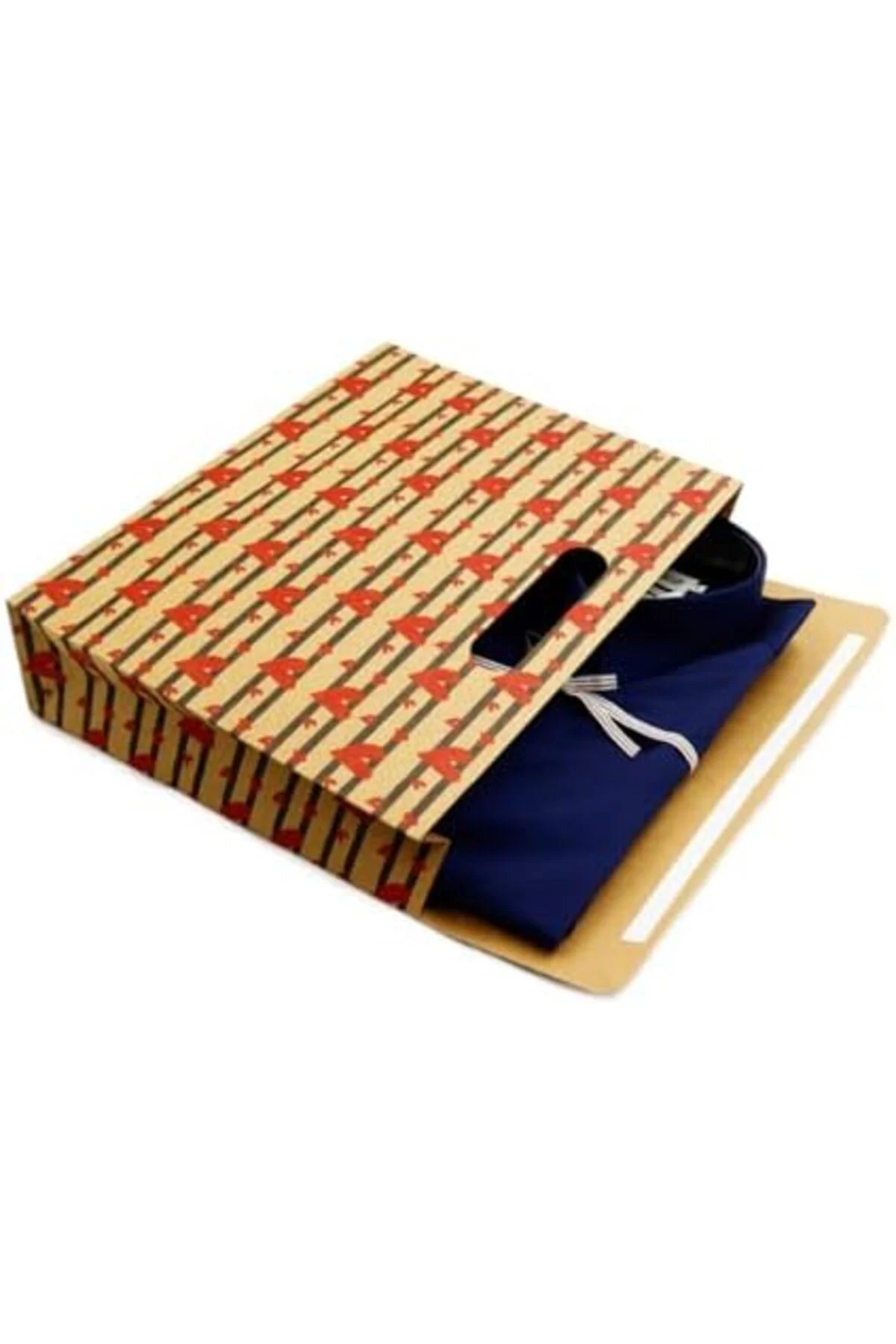 LuxShoping 38x30 Kalp Harmanı Zarf Model Karton Çanta, Hediye Kut