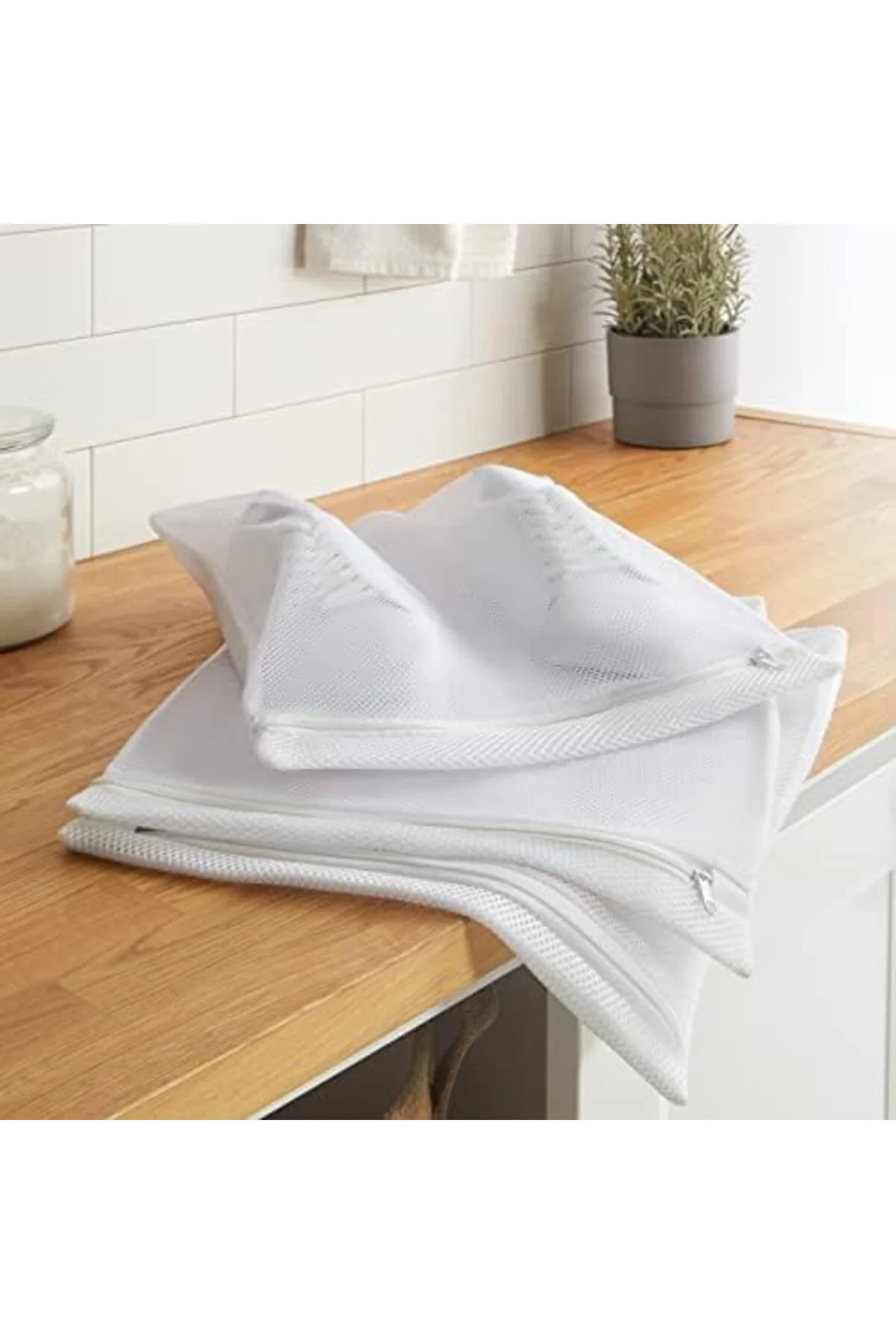 LuxShoping 3'lü Beyaz Renk Ayakkabı Yıkama Filesi Set 1142128