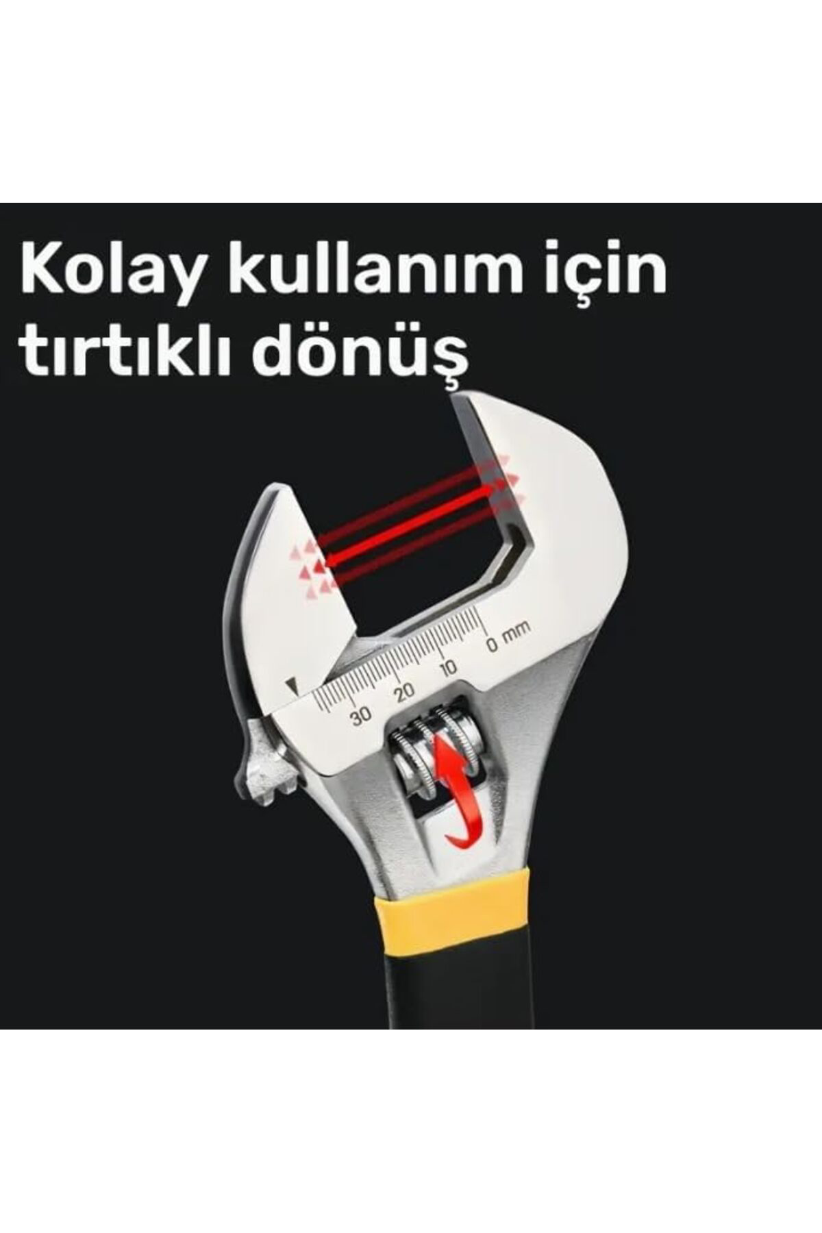 LuxShoping 3'lü Kurbağacık Anahtar Seti – Ayarlı İngiliz Anahtarı