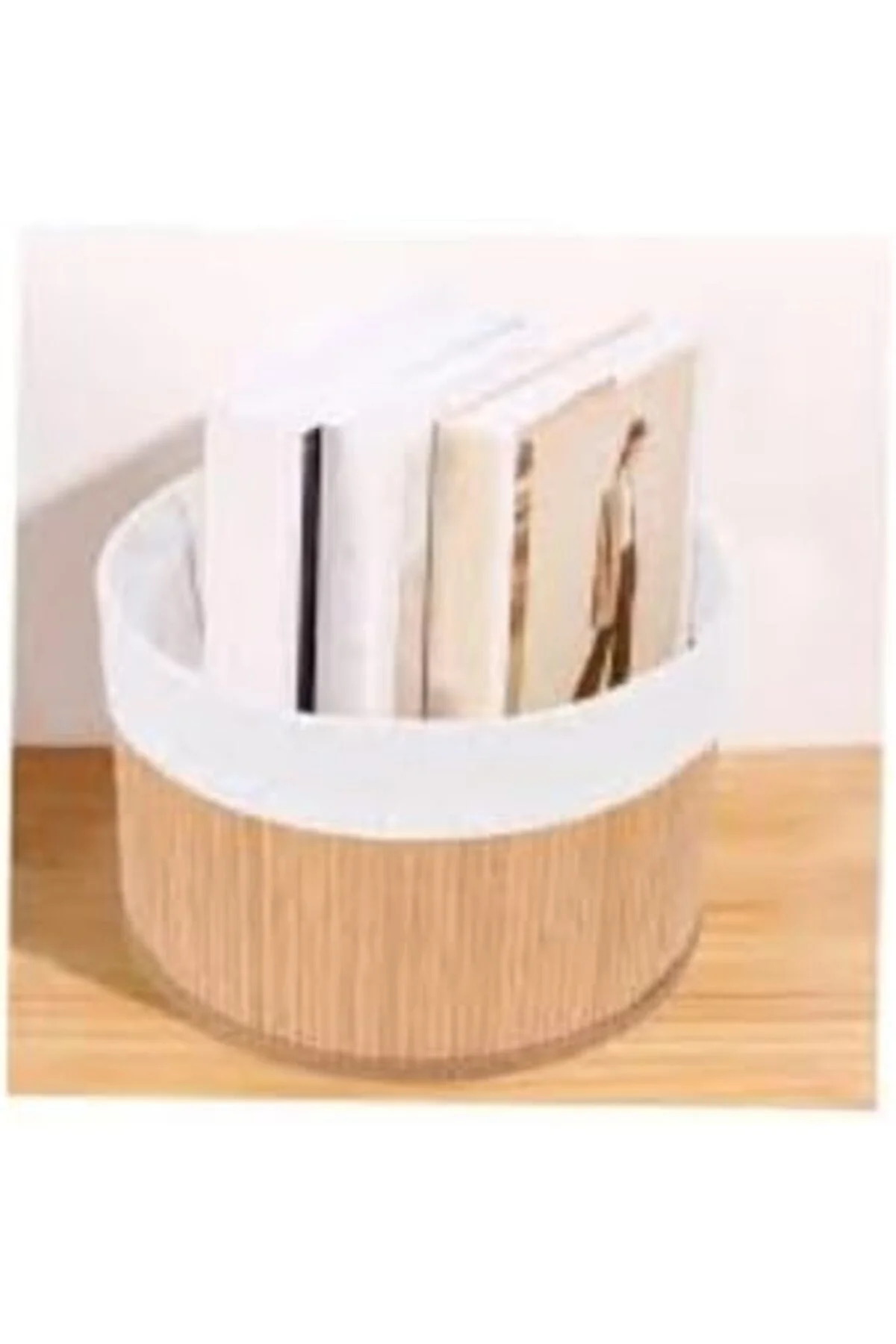 LuxShoping 3’lü Yuvarlak Bambu Sepet Seti – Çıkarılabilir Pamuklu