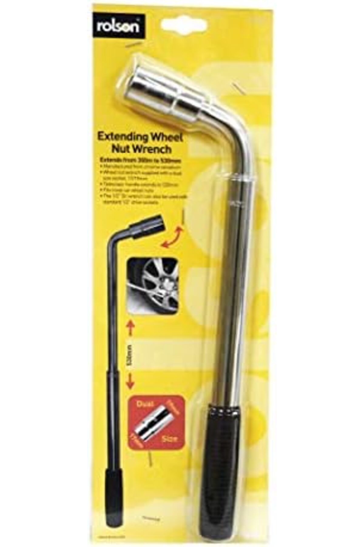 LuxShoping 42729 Wheel Wrench 17 & 19 mm 1142128