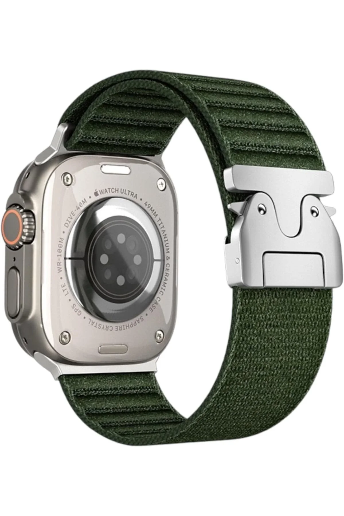 LuxShoping 46mm Kayış, Metal Klipsli Toka, Örgü Kumaş 1142128