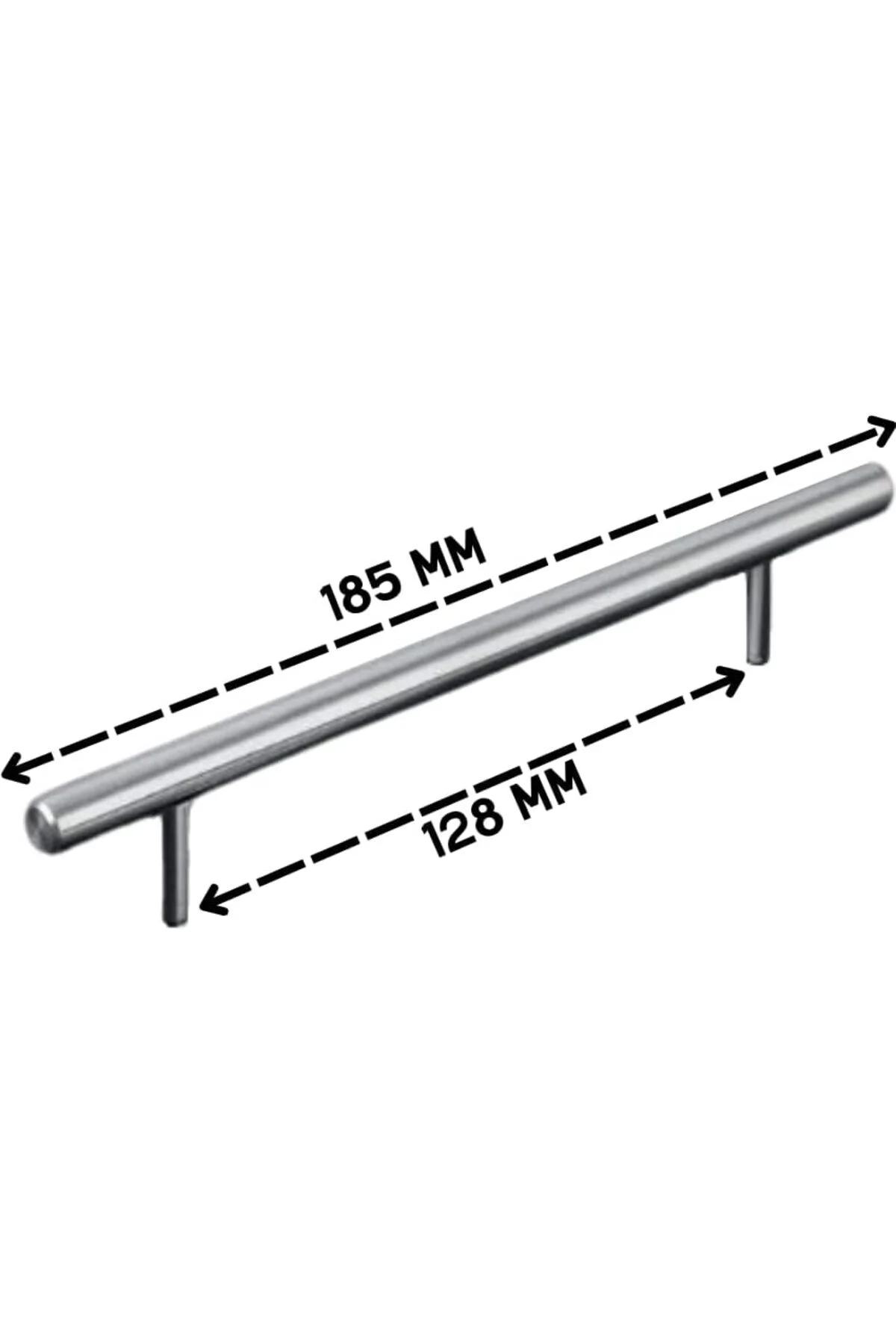 LuxShoping 5 ADET Keijo INOX 128mm Paslanmaz Kulp (mobilya, dolap