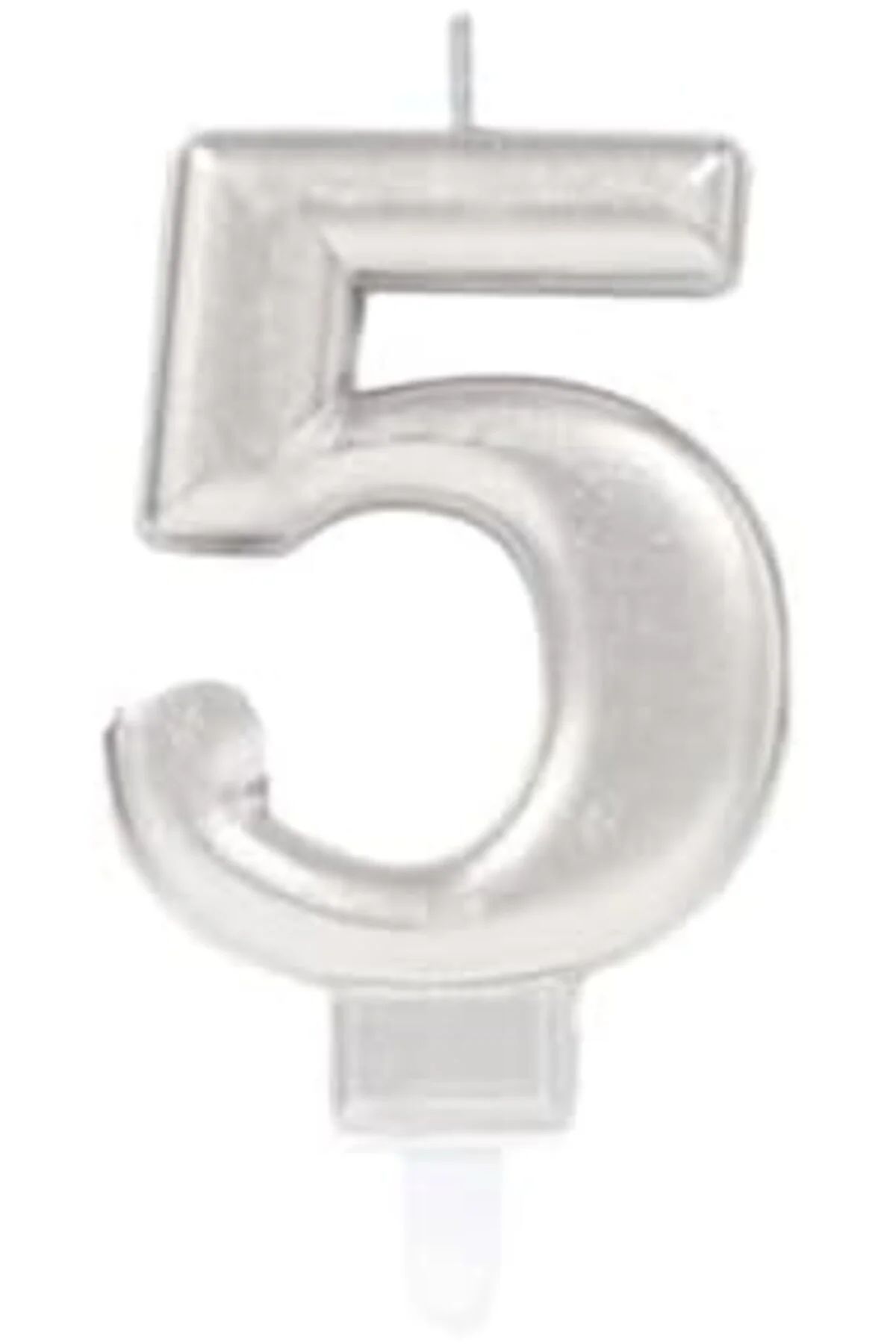 LuxShoping 5 Rakam Mum Gümüş Renk 1142128