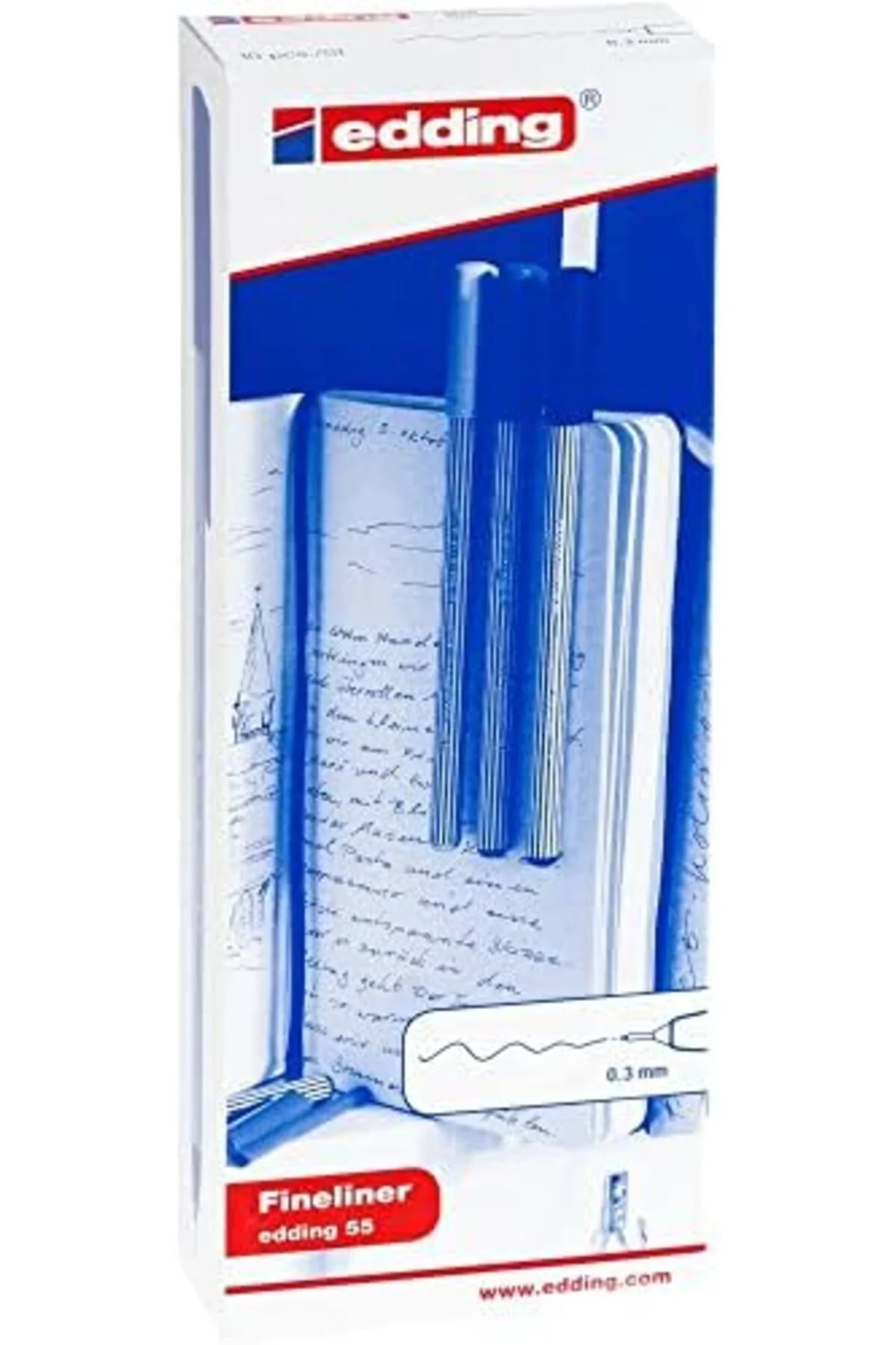 LuxShoping 55 - açık mavi - 10 kalem - 0,3 mm uç 1142128