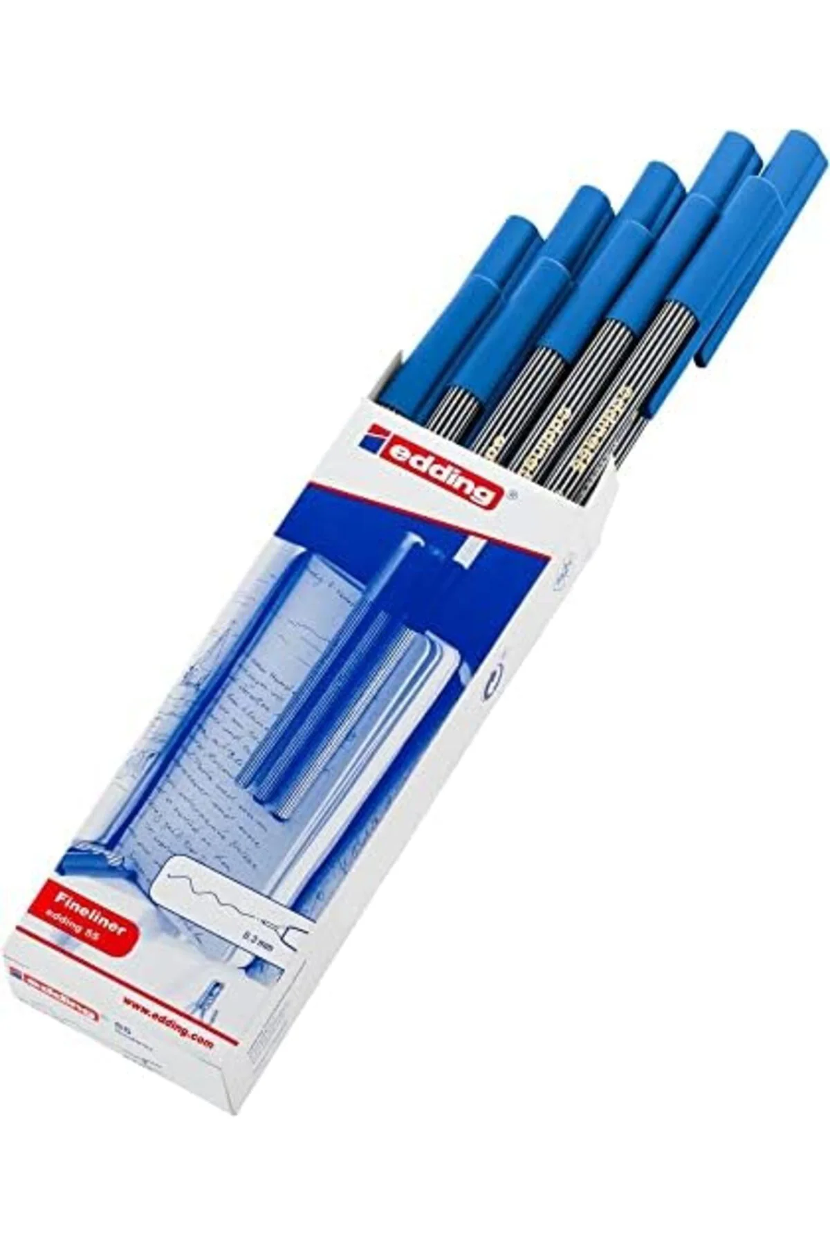 LuxShoping 55 - açık mavi - 10 kalem - 0,3 mm uç 1142128