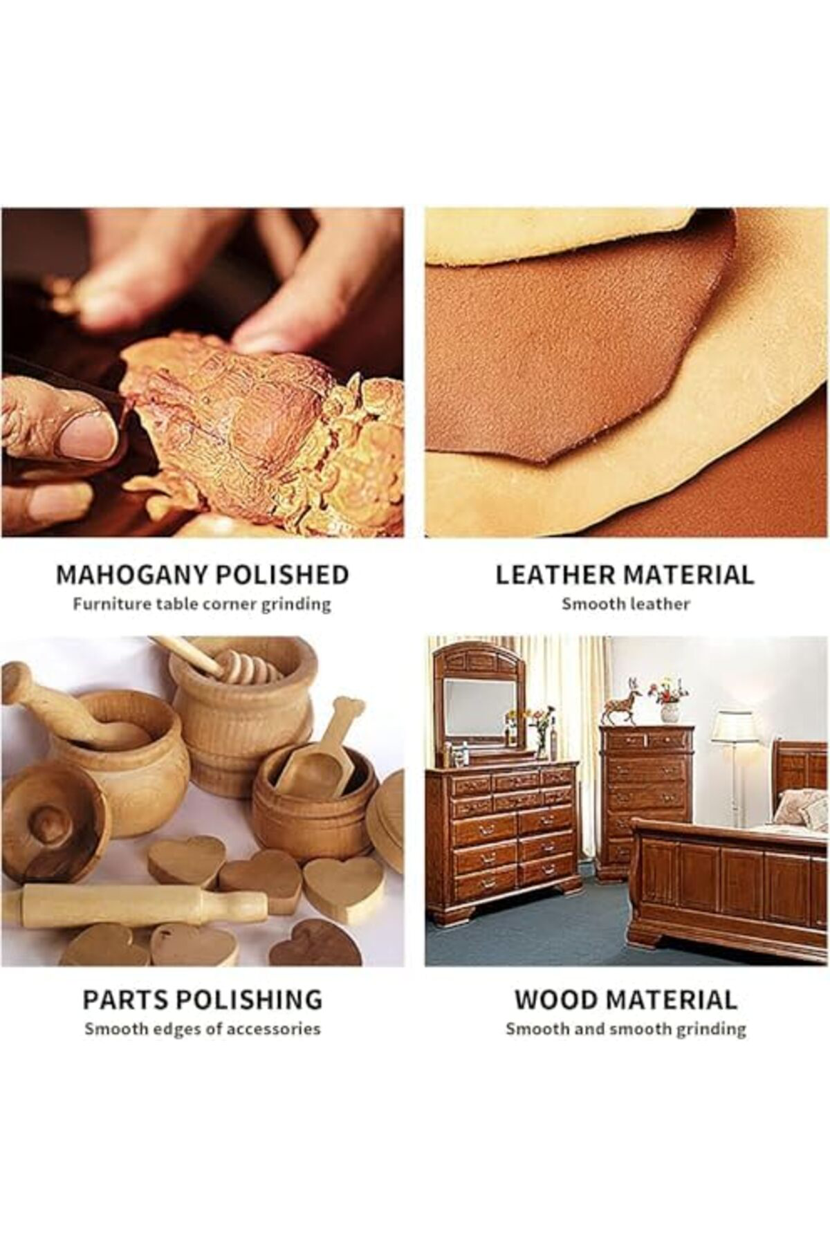 LuxShoping 6 Parça Mini Eğe Seti – Düz, Yuvarlak, Yarı Dairesel,