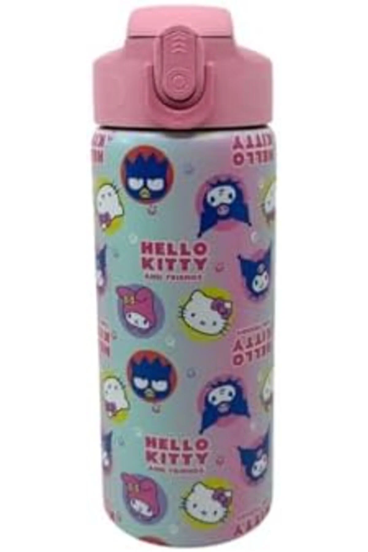 LuxShoping 600ml Hello - & Temalı Lisanslı Pipetli Kilitli Kapak 