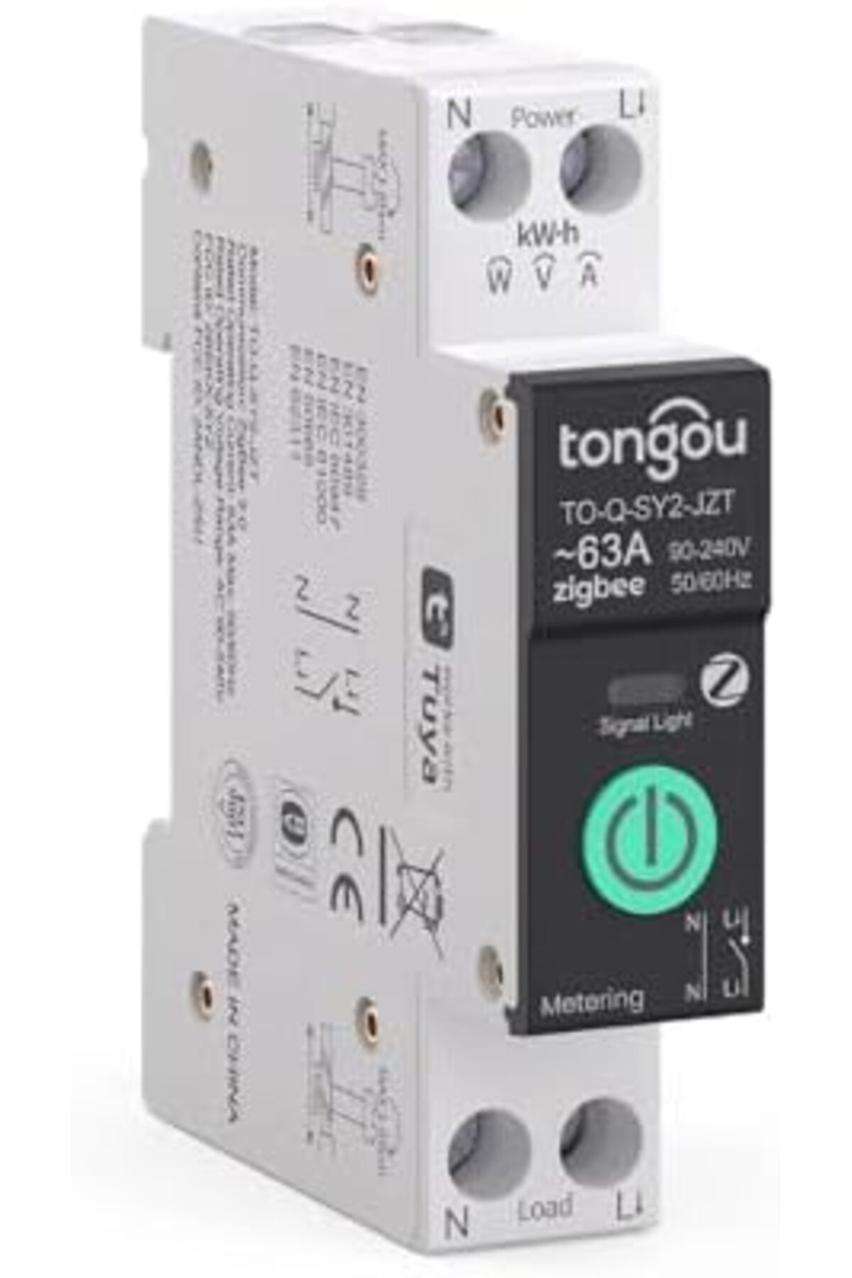 LuxShoping 63 Amper Akıllı Sigorta (, Smart Life, Zigbee2MQTT Uyu