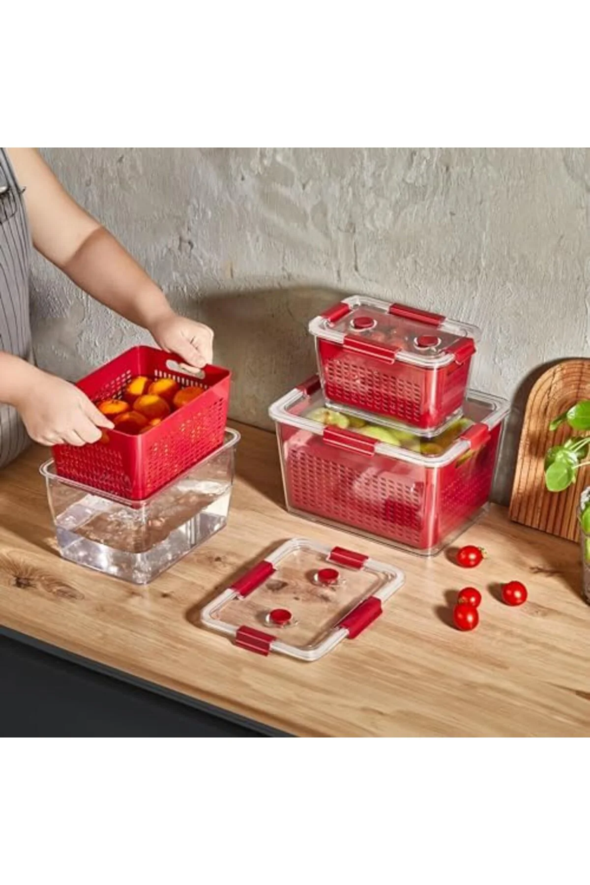 LuxShoping 7 lt Lavin Saklama Kabı Bordo 1142128