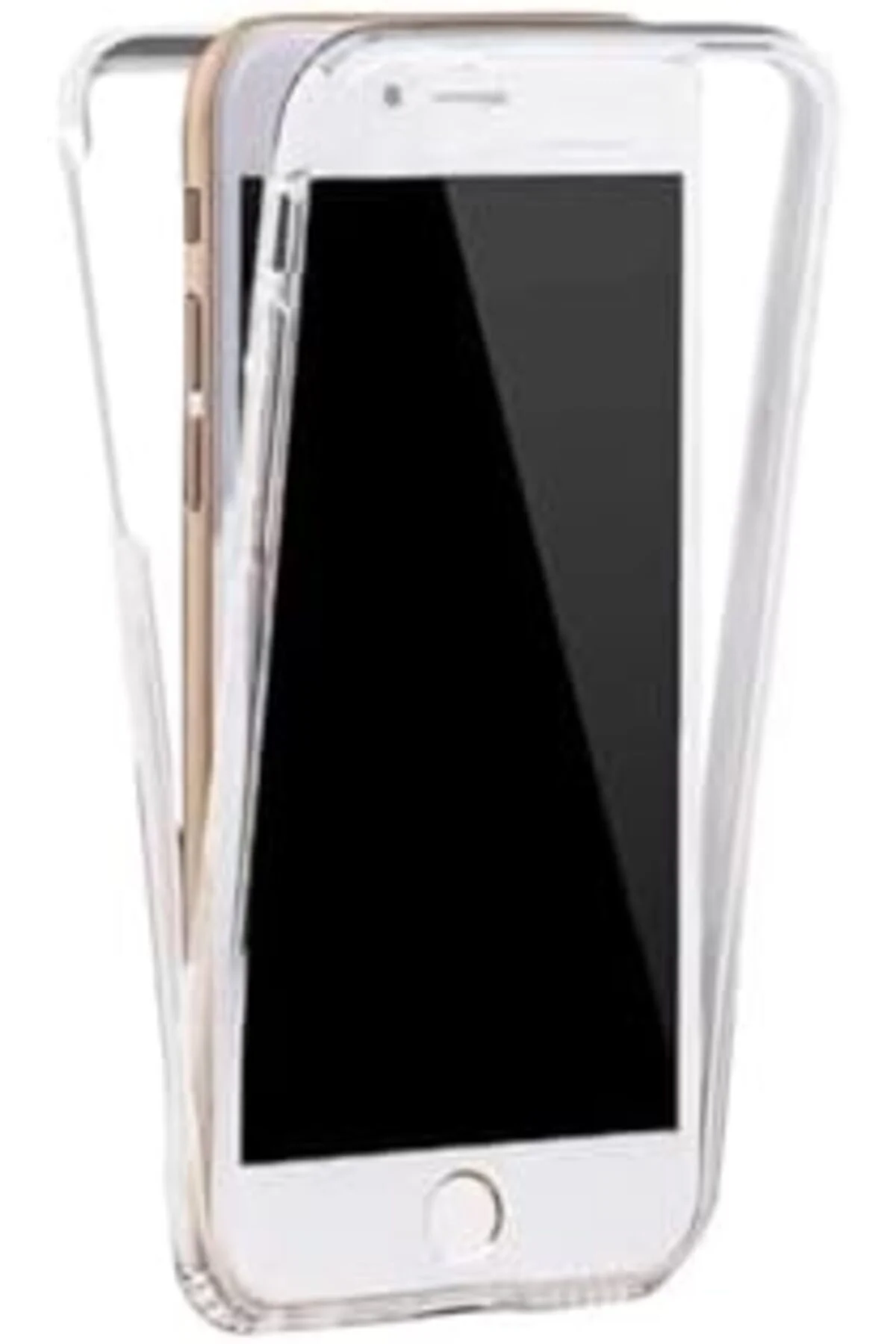 LuxShoping 7 Plus 360 Derece Kılıf Şeffaf Silikon Ön Arka Kmp ile