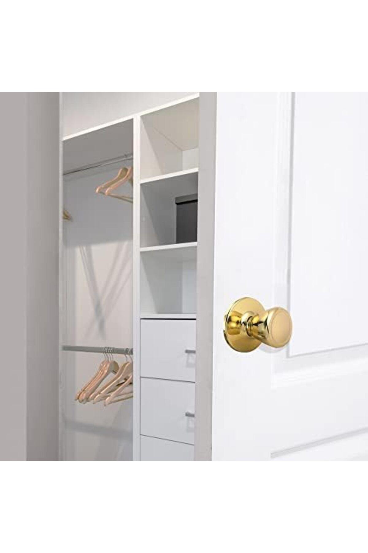 LuxShoping 782730 Lale Geçit Salonu ve Dolap Kapı Tokmağı Cilalı 