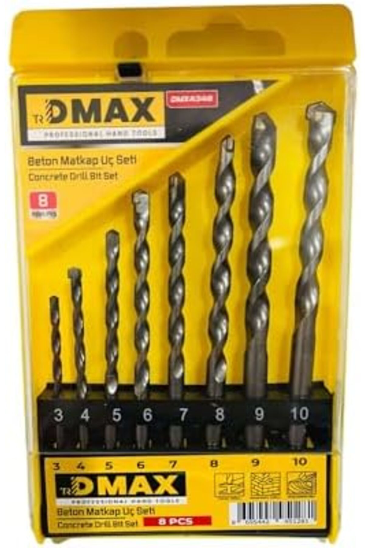 LuxShoping 8 Parça Matkap Ucu Seti, Model DMX4348 1142128