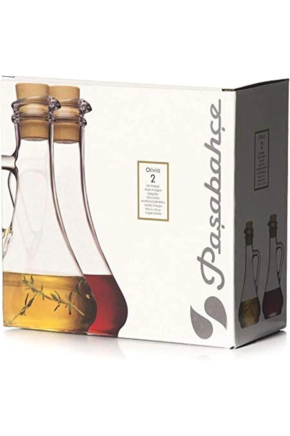 LuxShoping 80108-2'li set yağ ve sirke şişesi, plastik mantarlı, LuxShoping 80108-2'li set yağ ve sirke şişesi, plastik mantarlı,