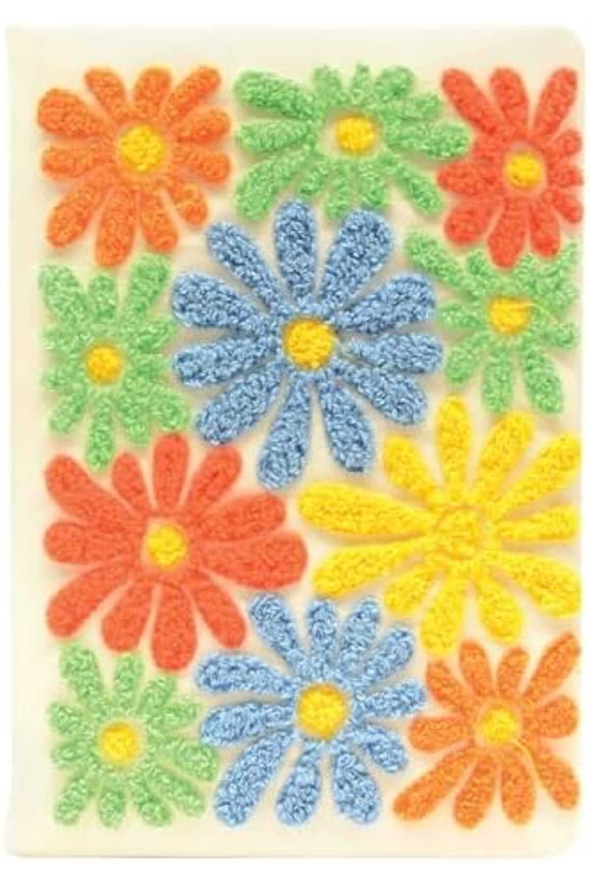 LuxShoping A5 Çiçek Nakışlı Defter Krem 80 Yp Büyük Çiçek 1142128