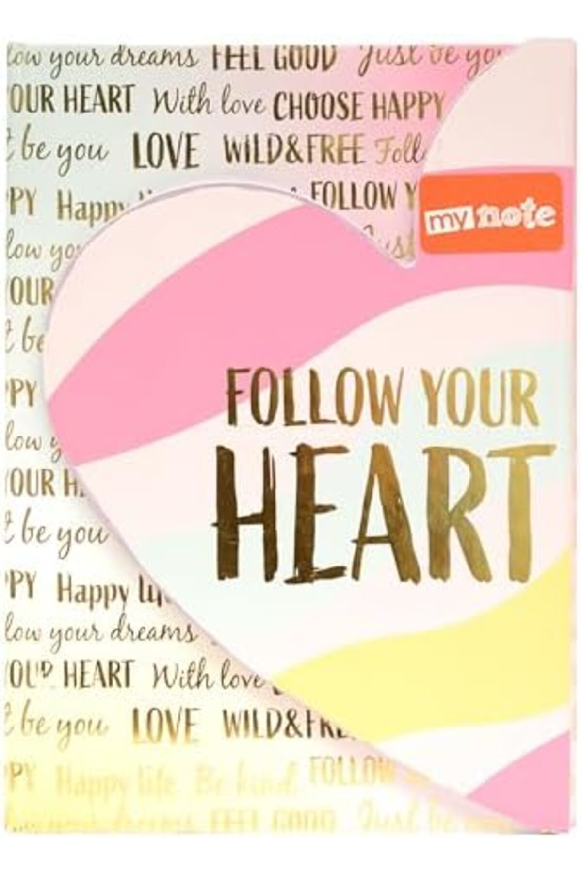 LuxShoping A5 Manyetik Kapaklı Kalp Desenli Defter 80 Yp 1142128