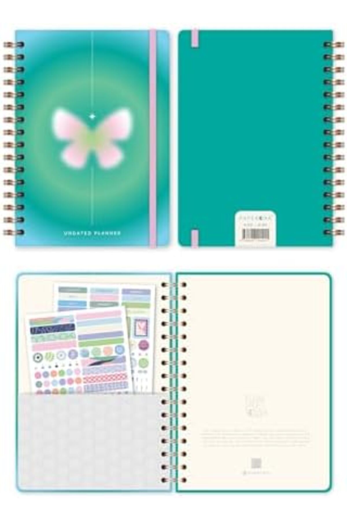 LuxShoping A5 Spiralli Süresiz Renkli Planlayıcı Ajanda Motivasyo