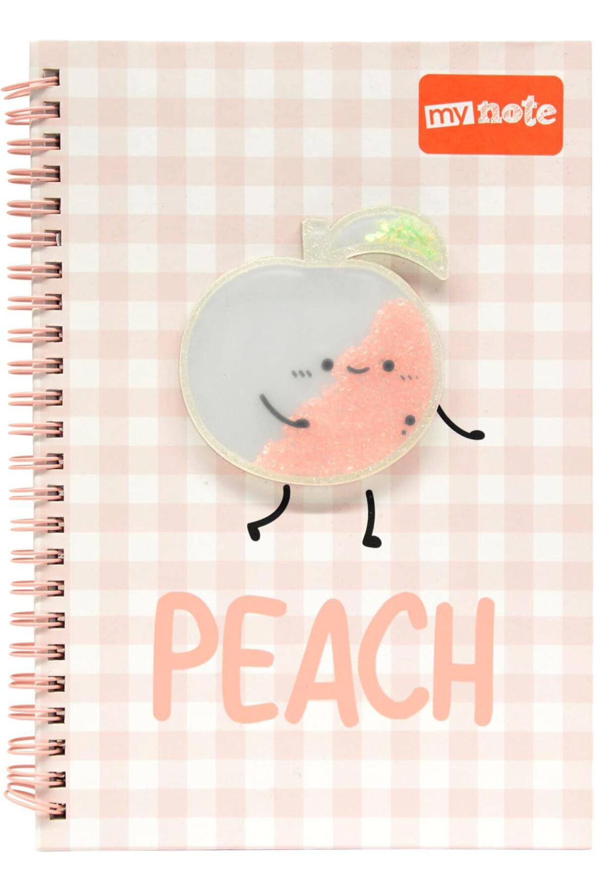 LuxShoping A5 Spiralli Şeftali Desenli Defter 60 Yp 1142128