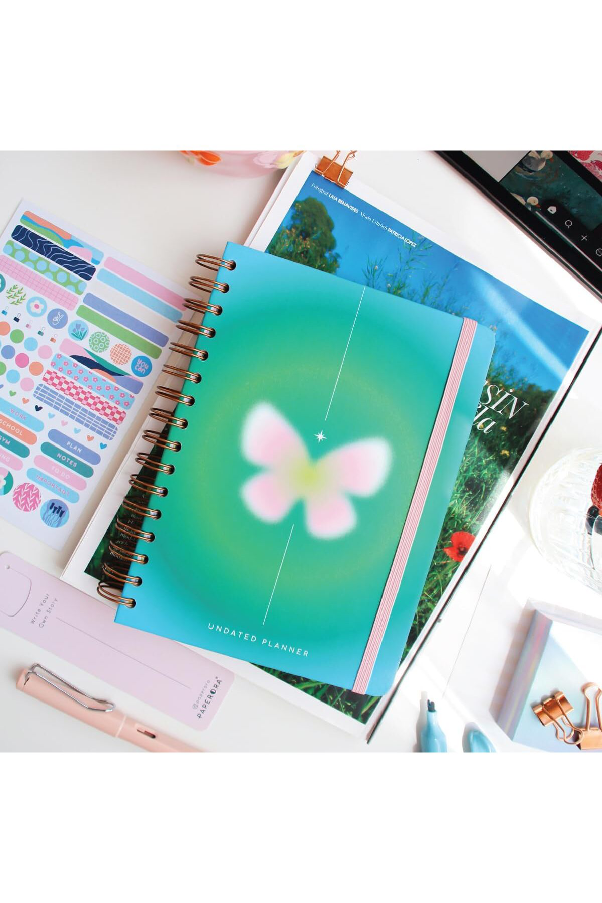 LuxShoping A5 Spiralli Süresiz Renkli Planlayıcı Ajanda Motivasyo