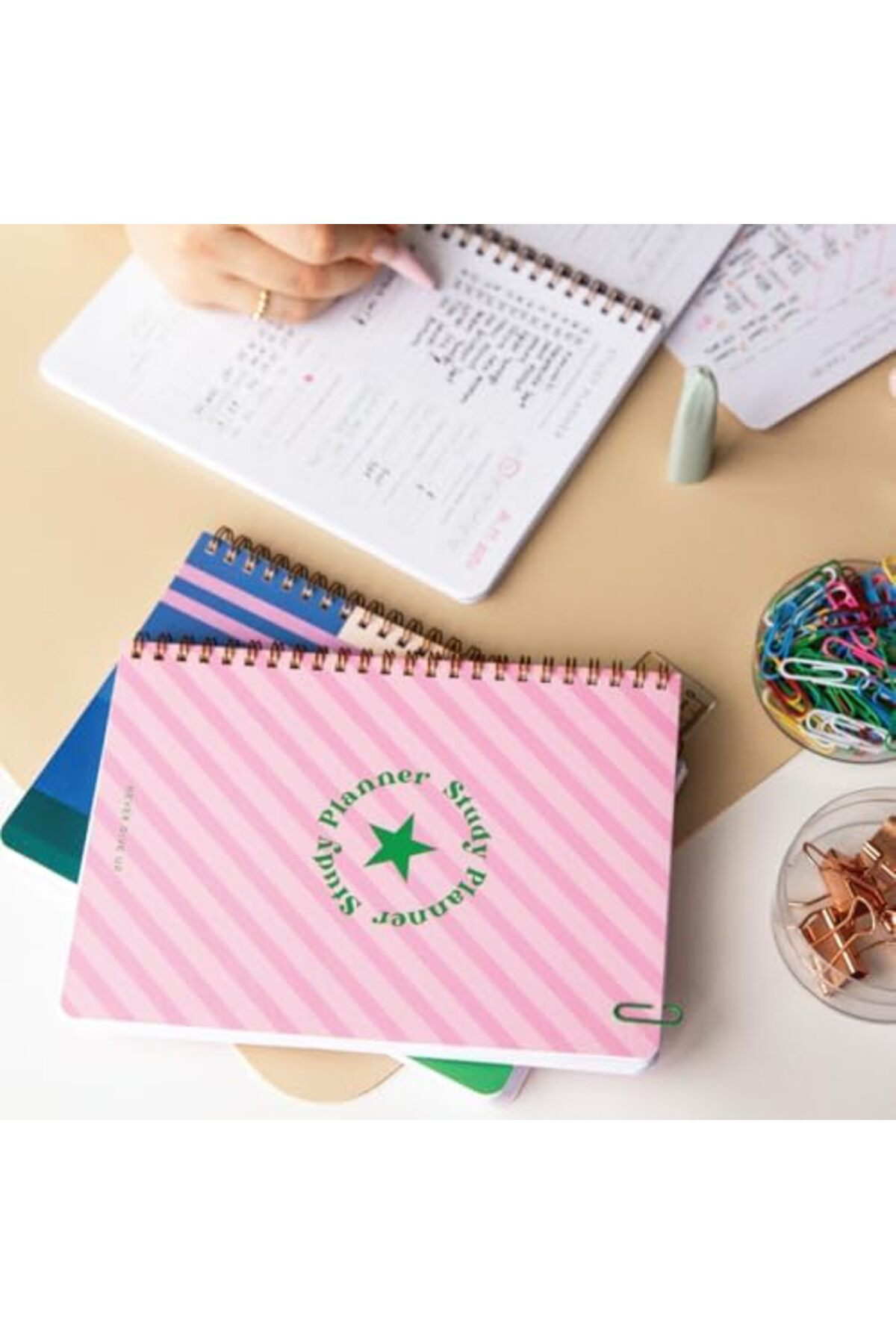 LuxShoping A5 Spiralli Ders Çalışma Planlayıcısı - - Sınava Hazır
