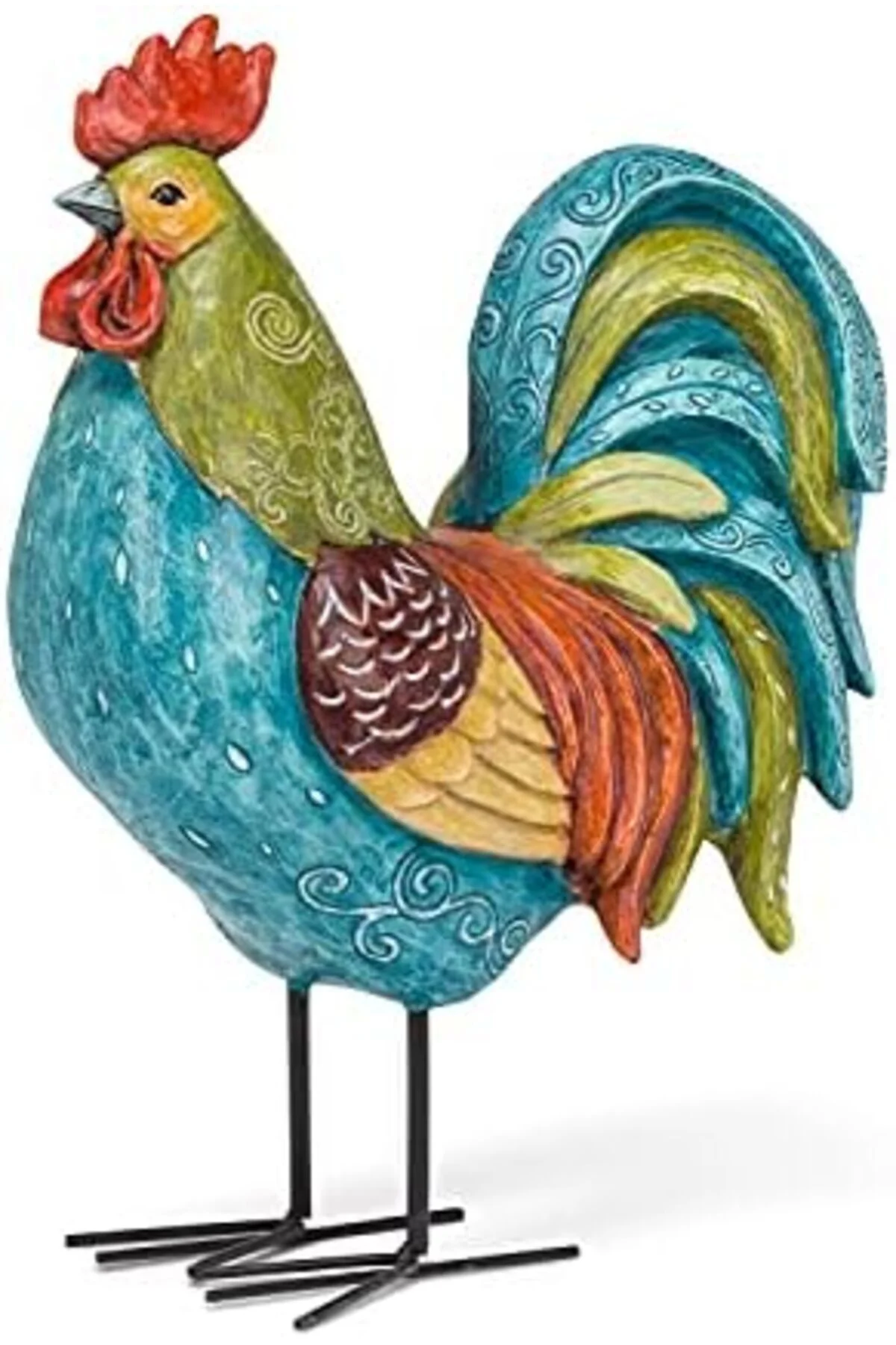 LuxShoping Abbott 27-GALLO-220 Büyük Uzun Renkli Horoz, Çoklu 114