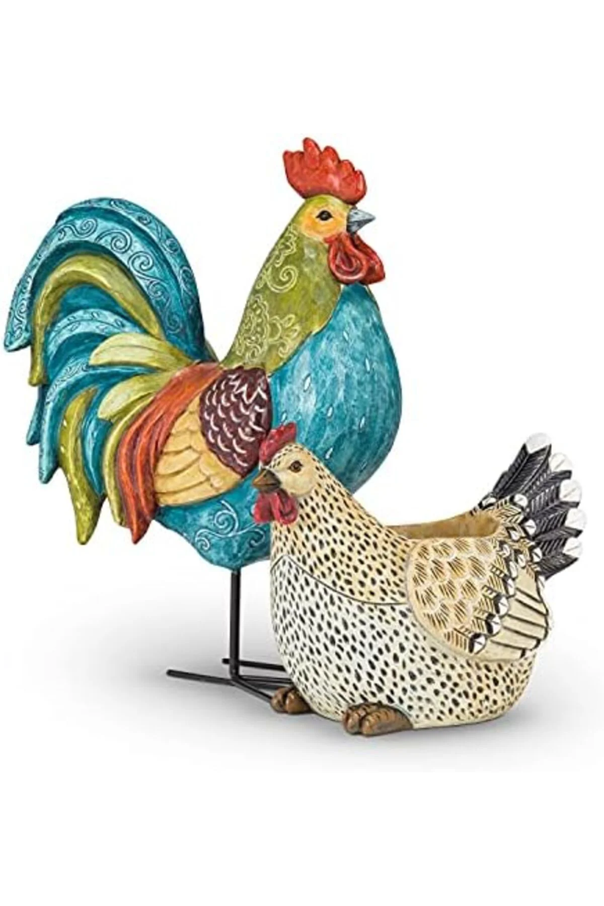 LuxShoping Abbott 27-GALLO-220 Büyük Uzun Renkli Horoz, Çoklu 114