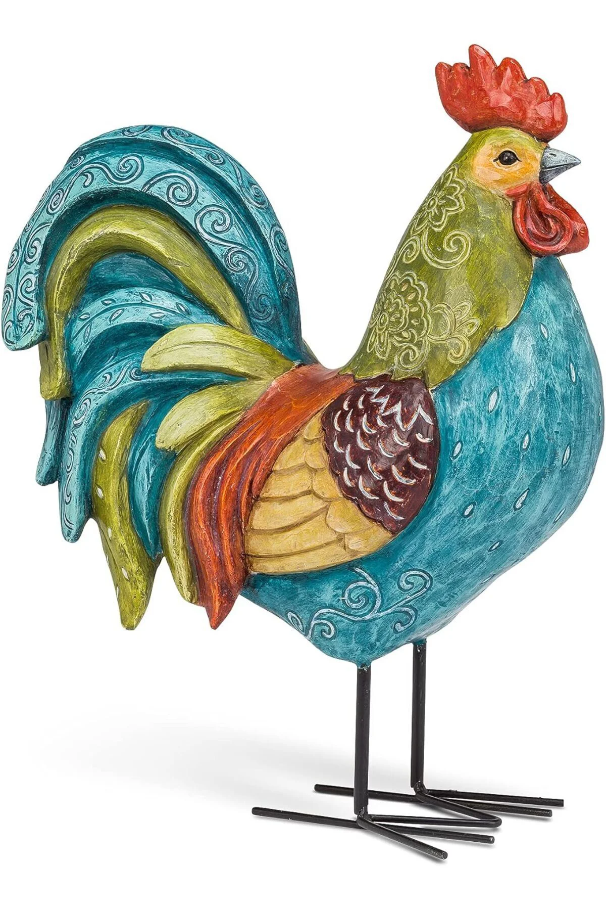 LuxShoping Abbott 27-GALLO-220 Büyük Uzun Renkli Horoz, Çoklu 114