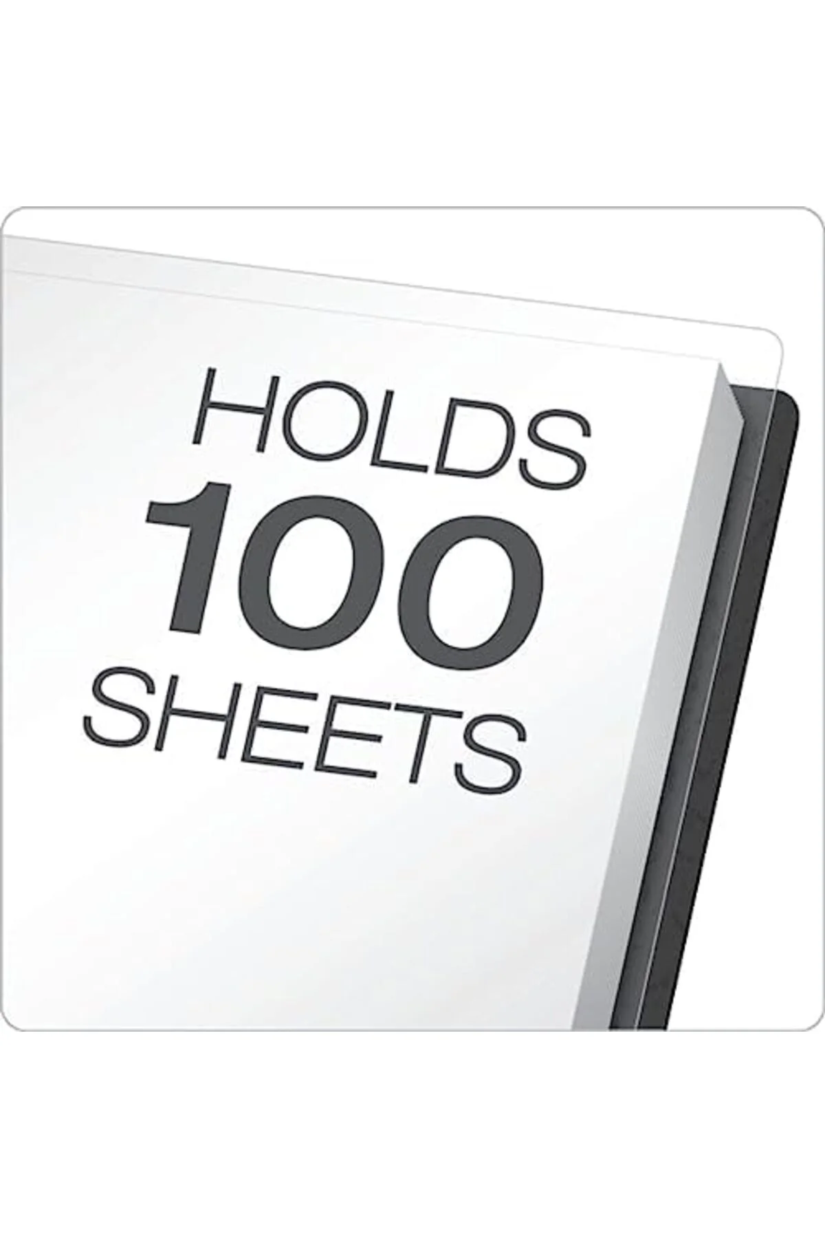 LuxShoping Açık Ön Rapor Kapakları, Siyah, Mektup Boyutu, Kutu ba