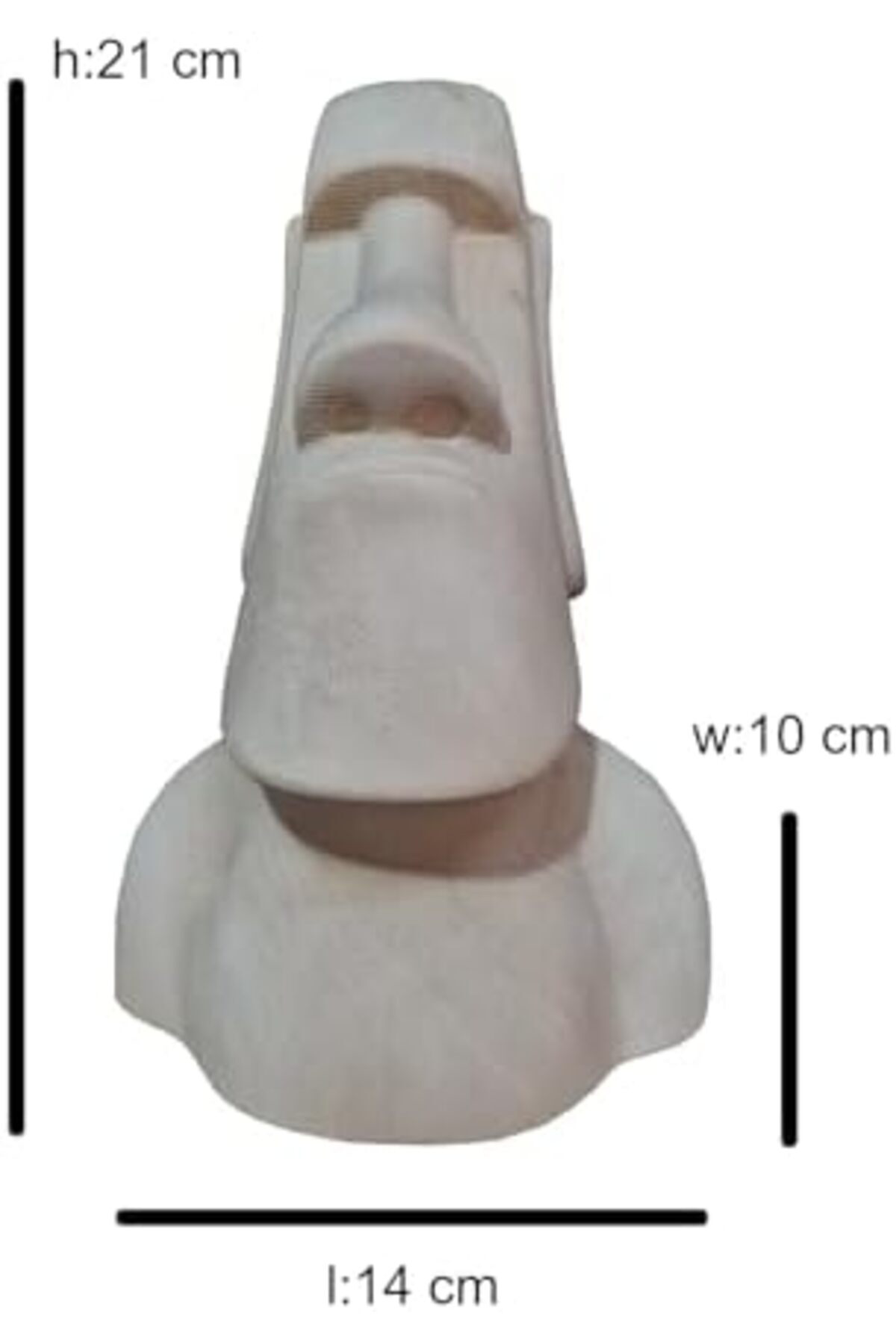 LuxShoping Ahşap Dekoratif Büst Heykeli Moai 1142128