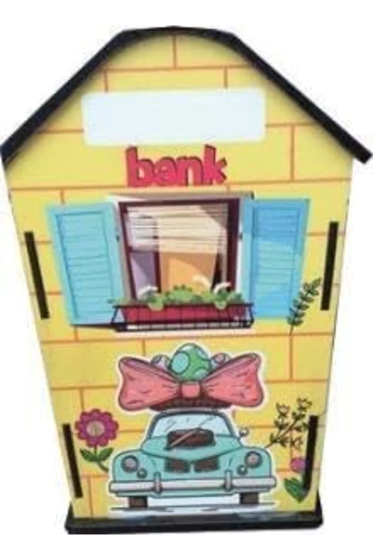 LuxShoping Ahşap Ev Kumbara Sarı Temalı 1142128 LuxShoping Ahşap Ev Kumbara Sarı Temalı 1142128
